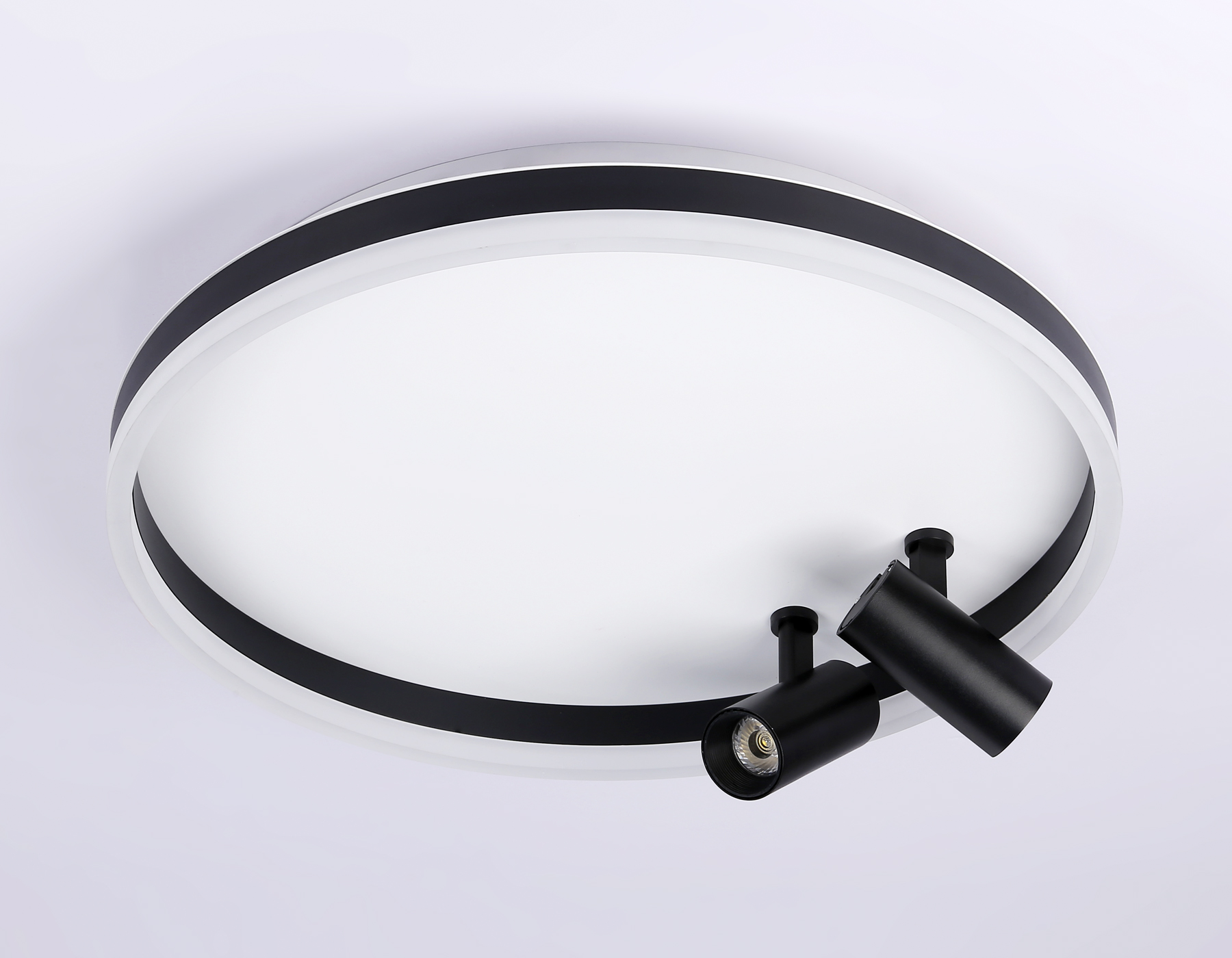 FL5113/1+2 WH/BK белый/черный 43W 3000K-6400K D500*130 (ПДУ ИК)