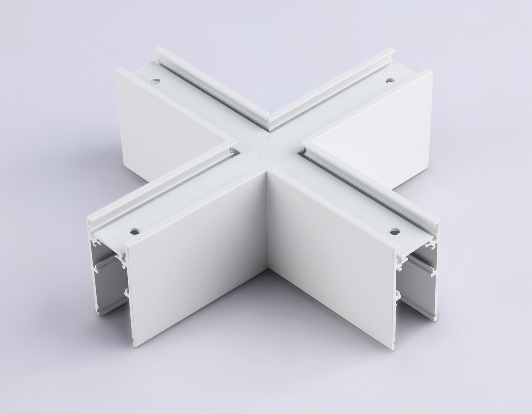 GL3375 WH белый коннектор X-образный для накладного шинопровода 170*170*53.7