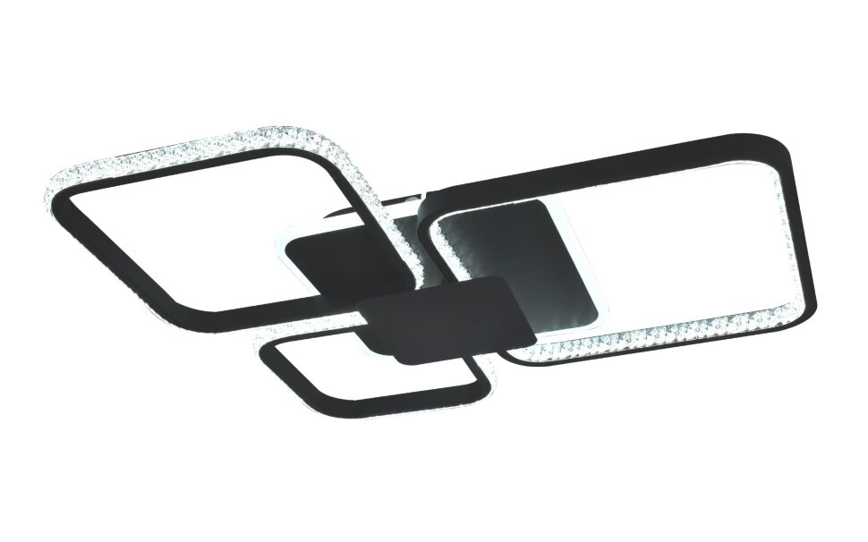 Х20465/3+1+1-C BK подсветка RGB LED 114W 3000K-4000K-6000K диммер (5) светильник потолочный