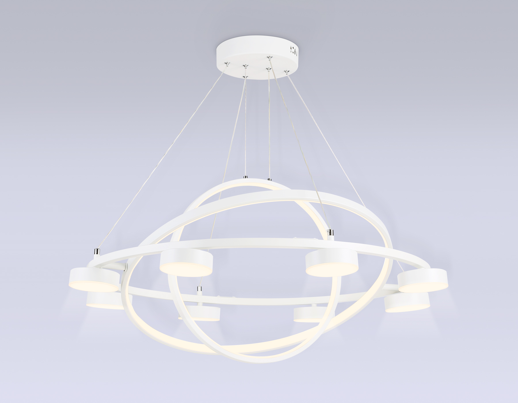 FL51777/3+8 WH белый 3000K/4200K/6400K 112W D800/580/400*1200 (ПДУ ИК)