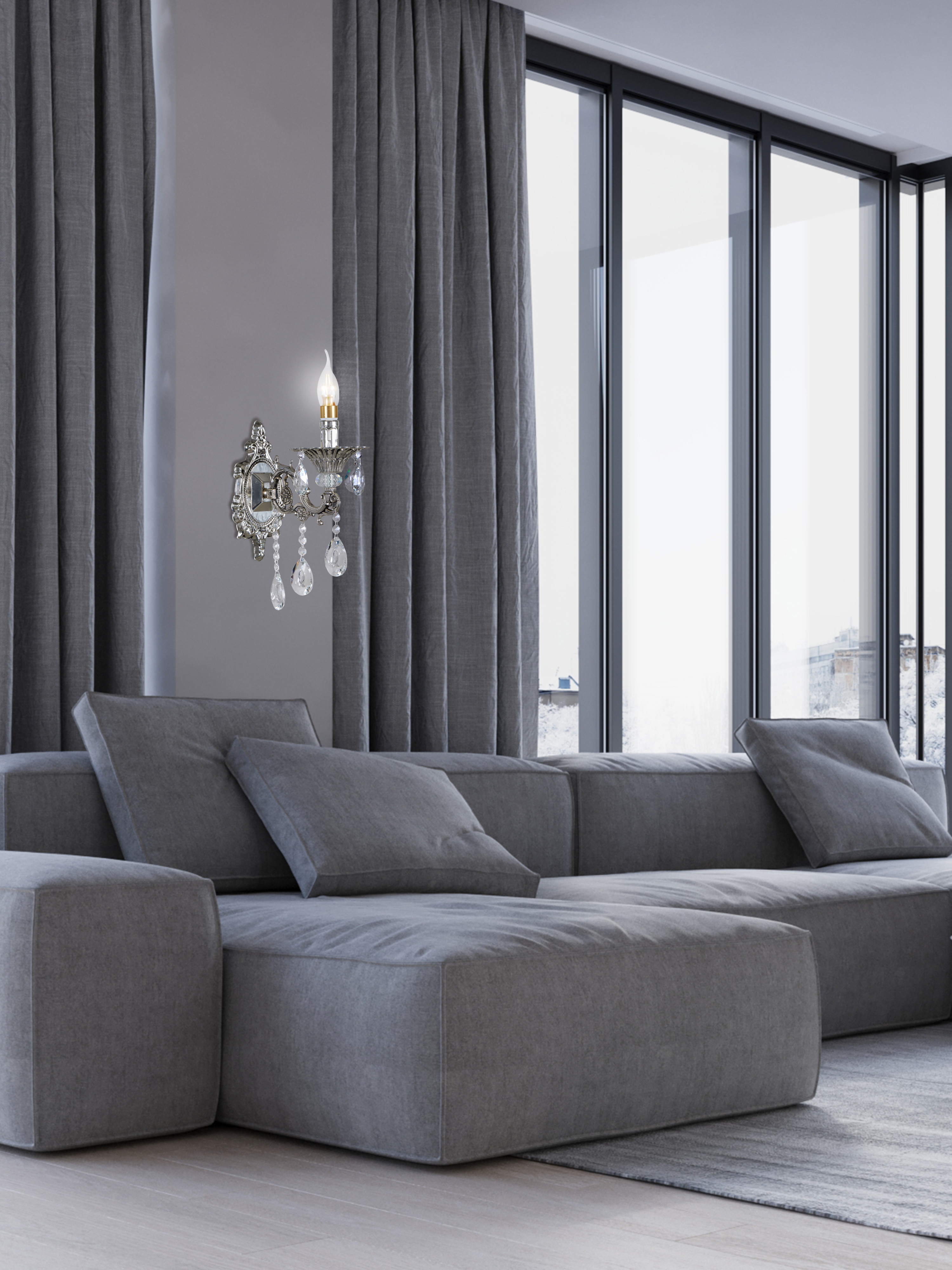 Настенный светильник 6628S-1W SBG 000030650