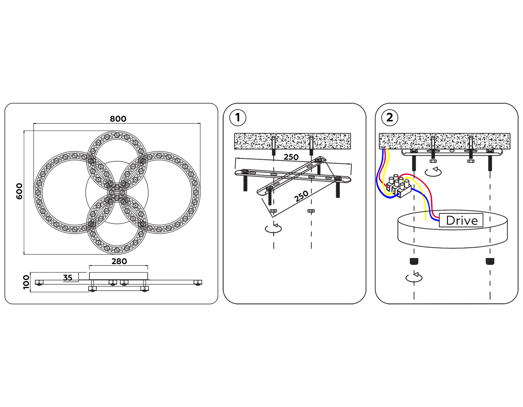 FA163 WH белый 120W 800*600*120 (ПДУ РАДИО 2.4)