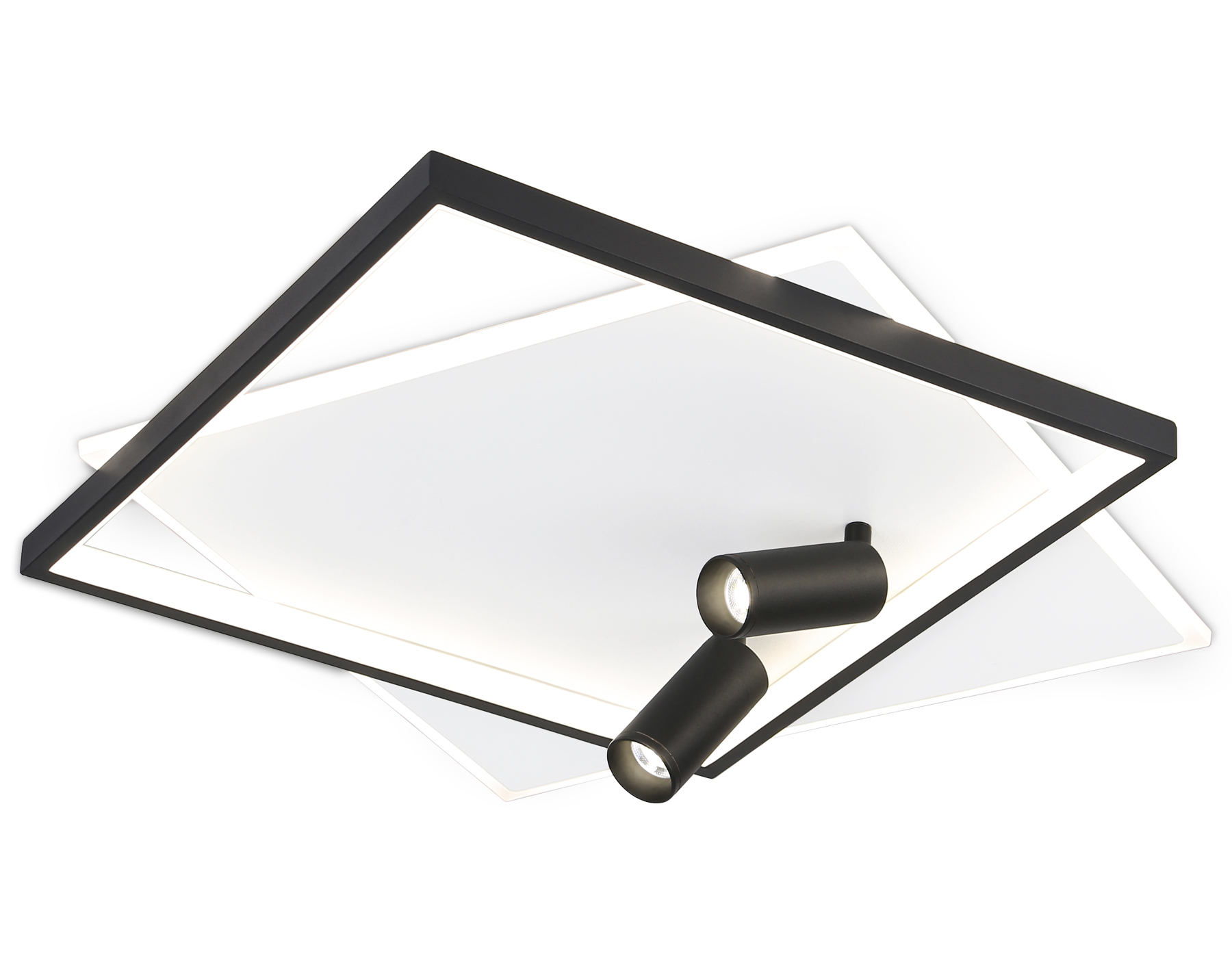 FL5138/2+2 WH/BK белый/черный 77W 3000K/4200K/6400K+4200K 505*493*130 (ПДУ ИК)