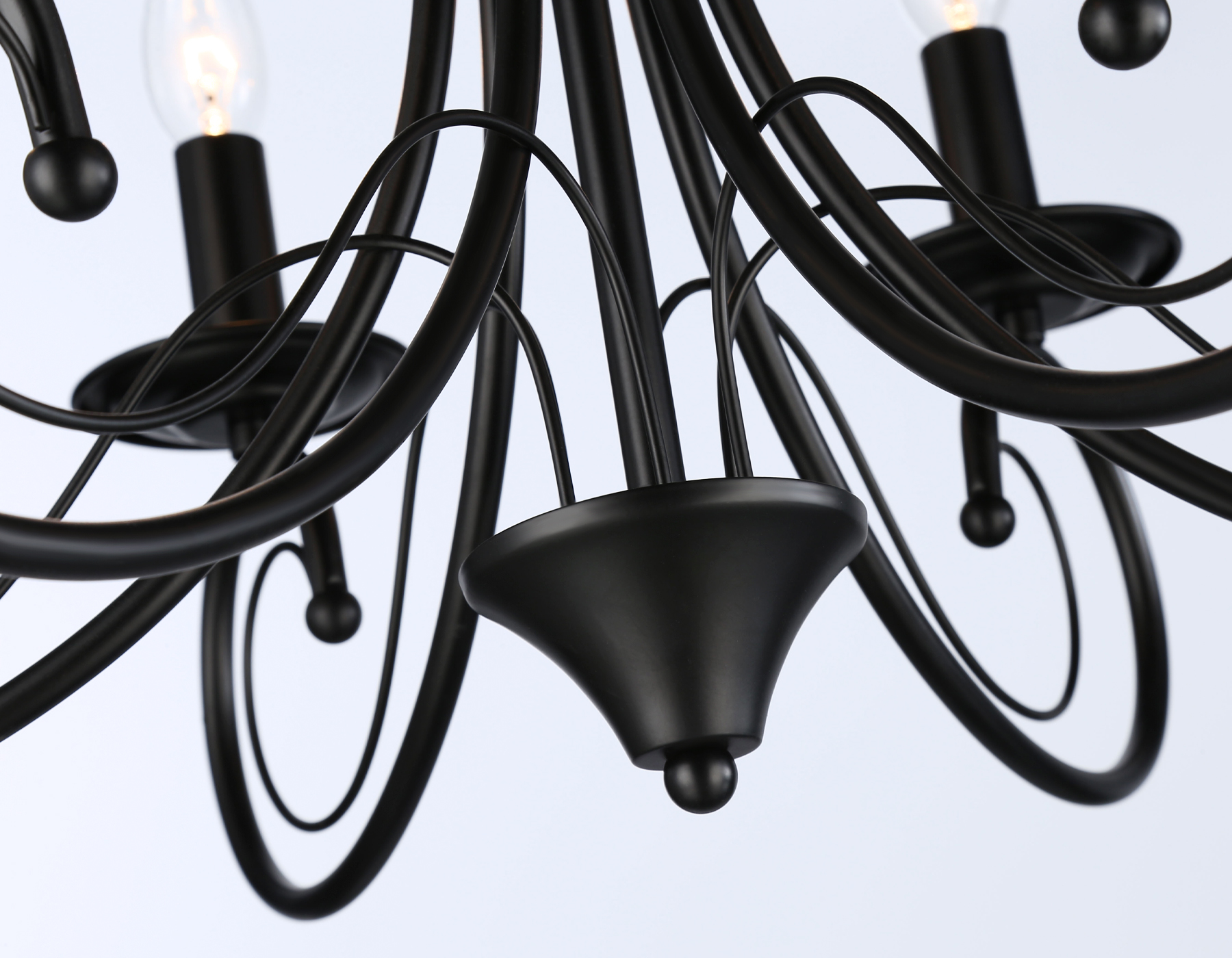 TR9612/6 BK черный E14/6 max 40W D560*650