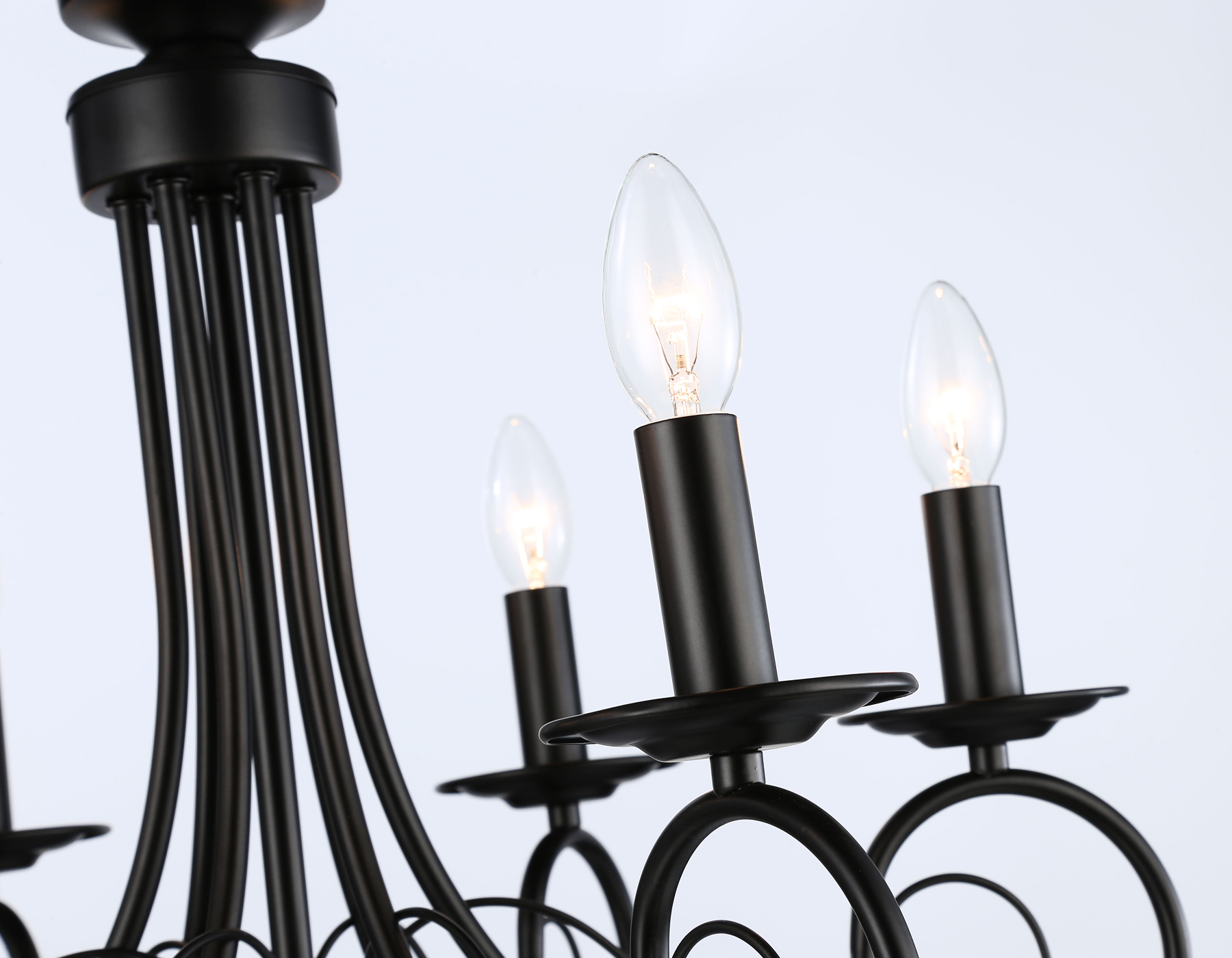 TR9612/6 BK черный E14/6 max 40W D560*650