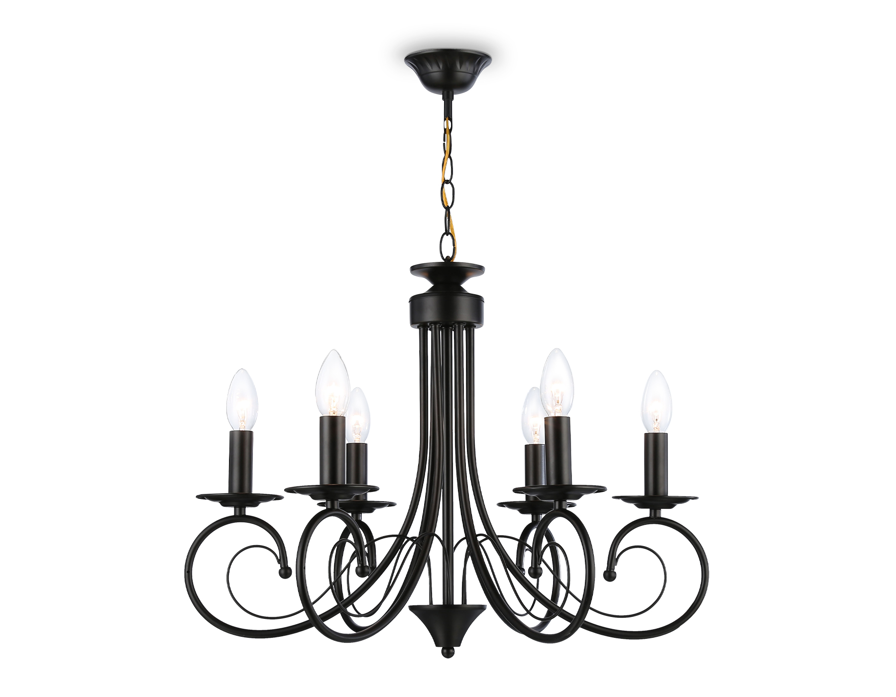 TR9612/6 BK черный E14/6 max 40W D560*650