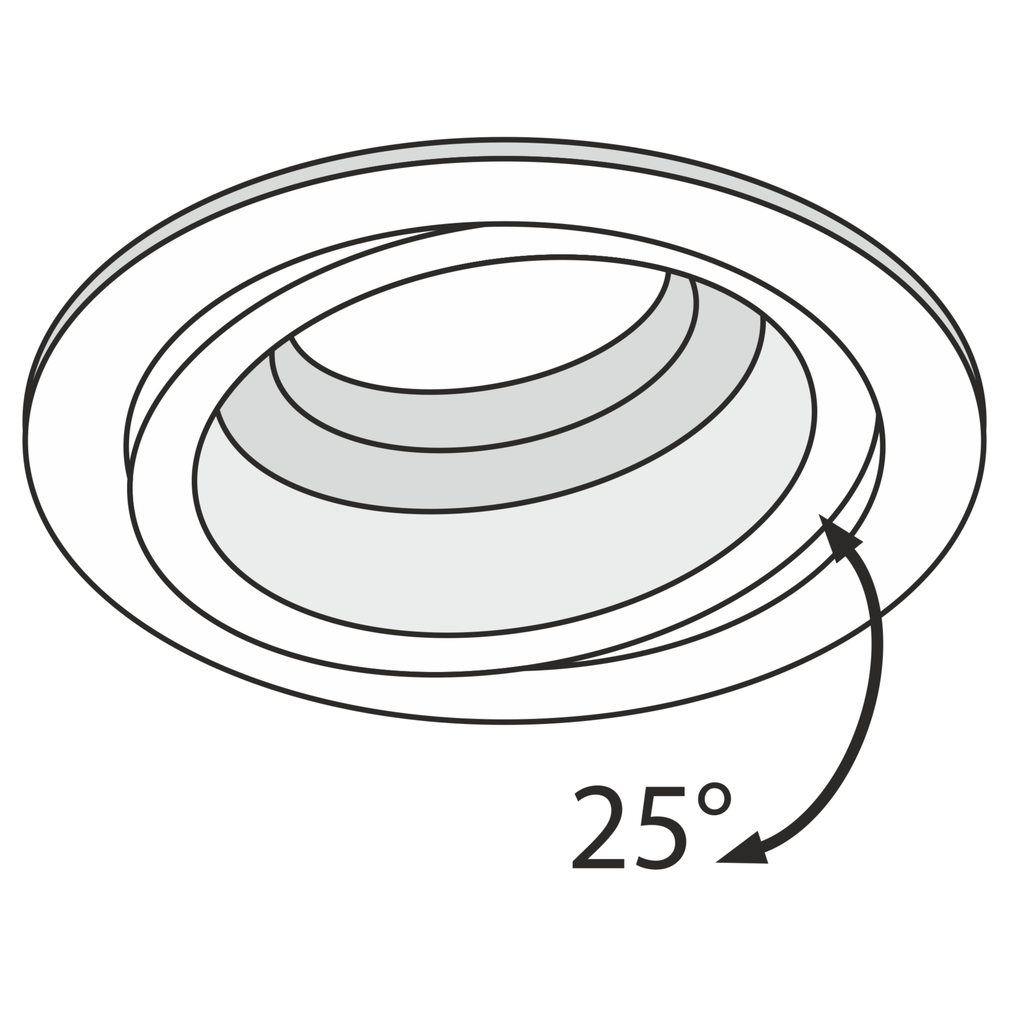 Встраиваемый светильник Technical DL025-2-01W