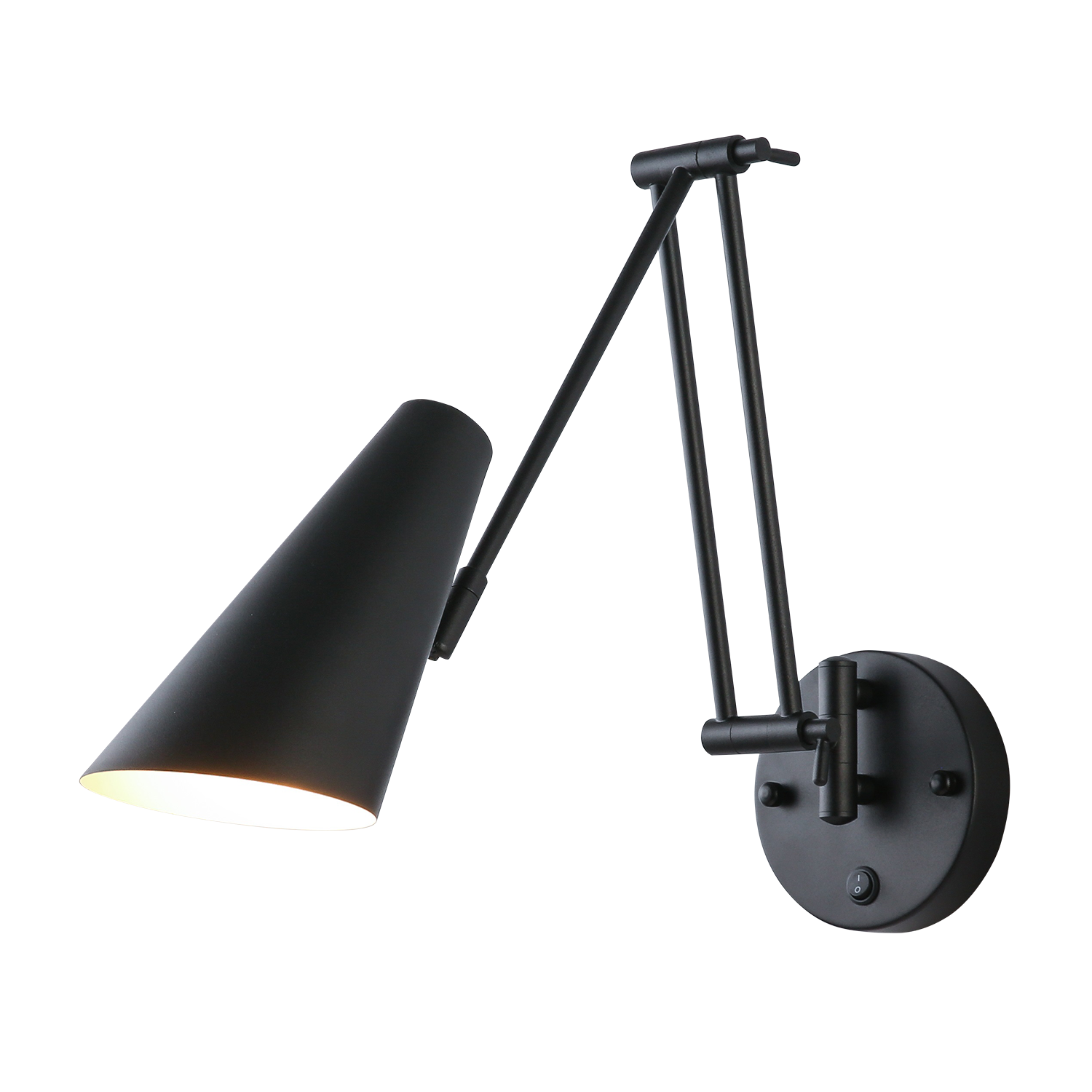 Светильник телескопический настенный черный E27 57см Zortes Wandle ZRS.1778.15