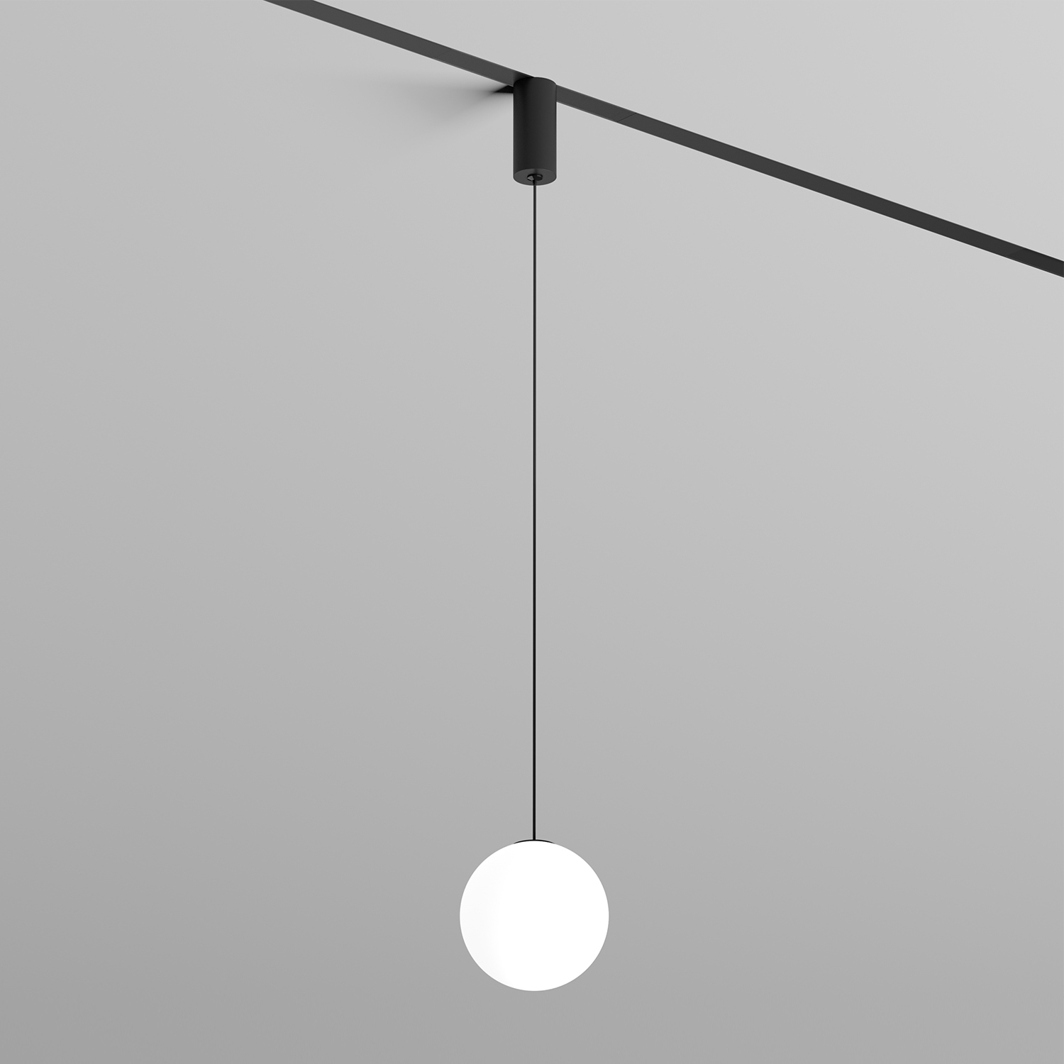 DK8052-BK Подвесной светильник SMART MOON 5W DIM 3000K-6000K, ?130мм, черный, акрил