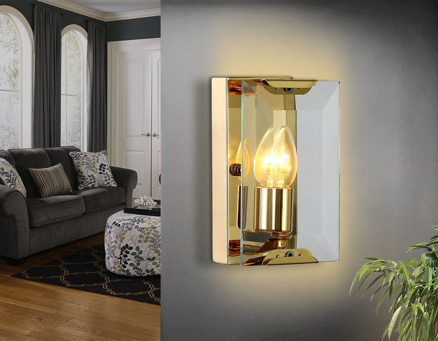 TR5157 GD/CL золото/прозрачный E14/1 max 40W 210*130*100