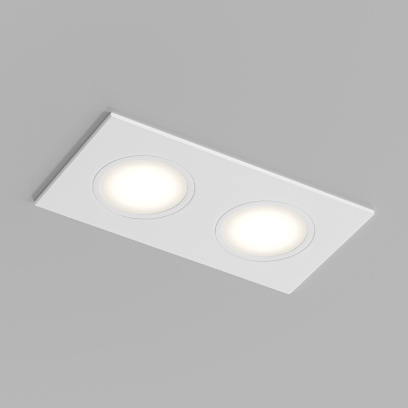 Встраиваемый влагозащищенный светильник PORT, 2?15 Вт макс., LED, GU5.3, IP65, корпус из полимера, цвет белый