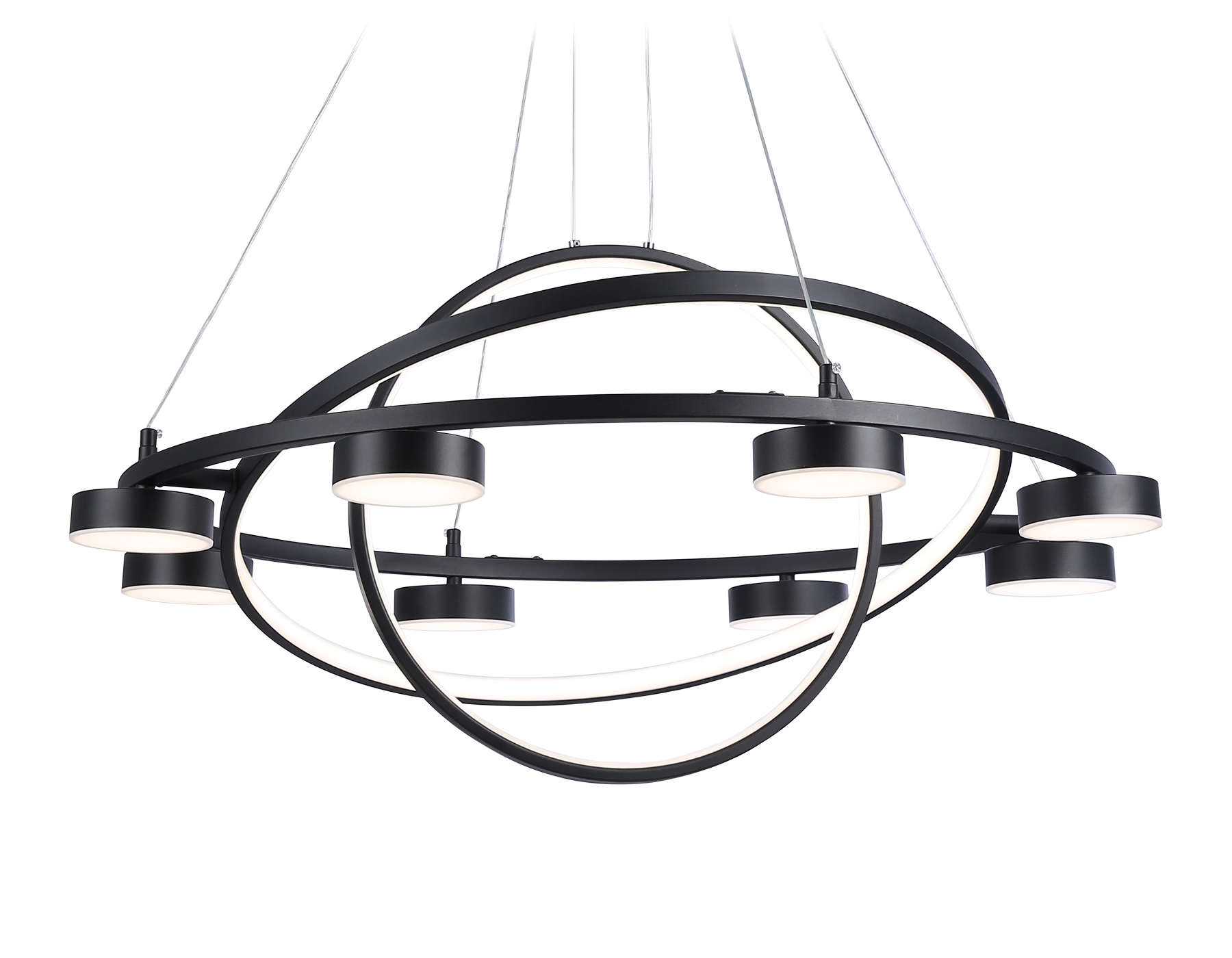 FL51779/3+8 BK черный 3000K/4200K/6400K 112W D800/580/400*1200 (ПДУ ИК)