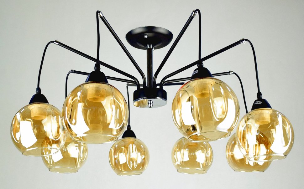 МС-XA1065/8 BK+CR (2) светильник потолочный [01085725]