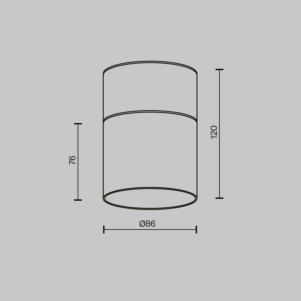 Потолочный светильник Technical C094CL-GX53-BS