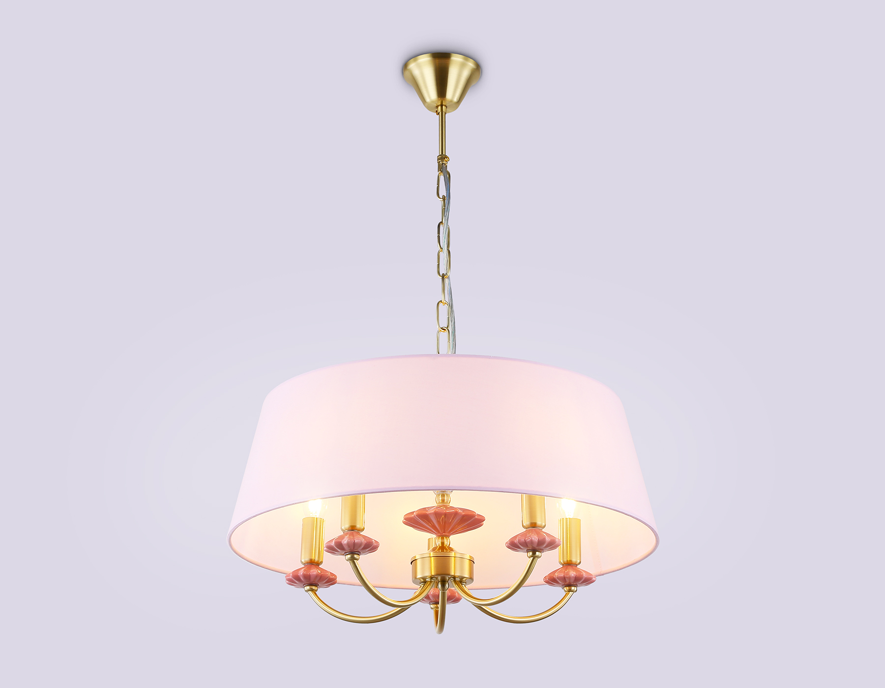 LH75021/5 GD/PI золото/розовый E14/5 max 40W D550*730