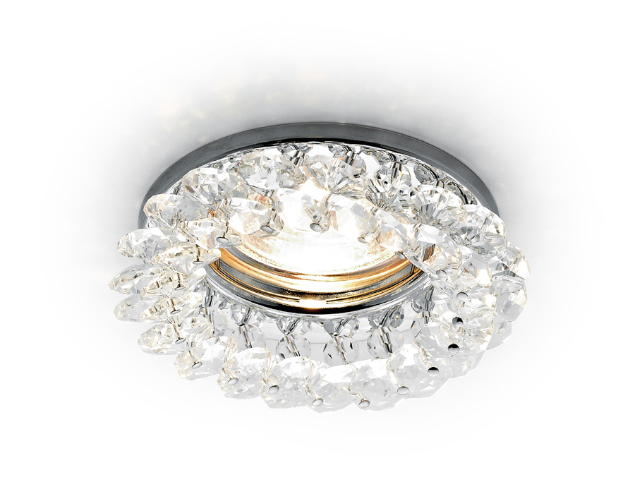 K206 CL/CH хром/прозрачный хруст MR16