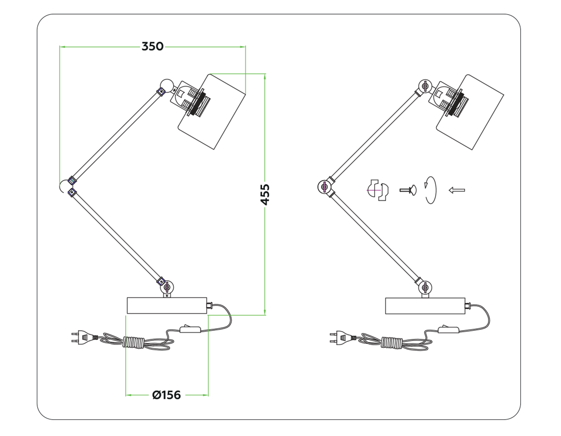 TR8153 BK черный E27 max 40W