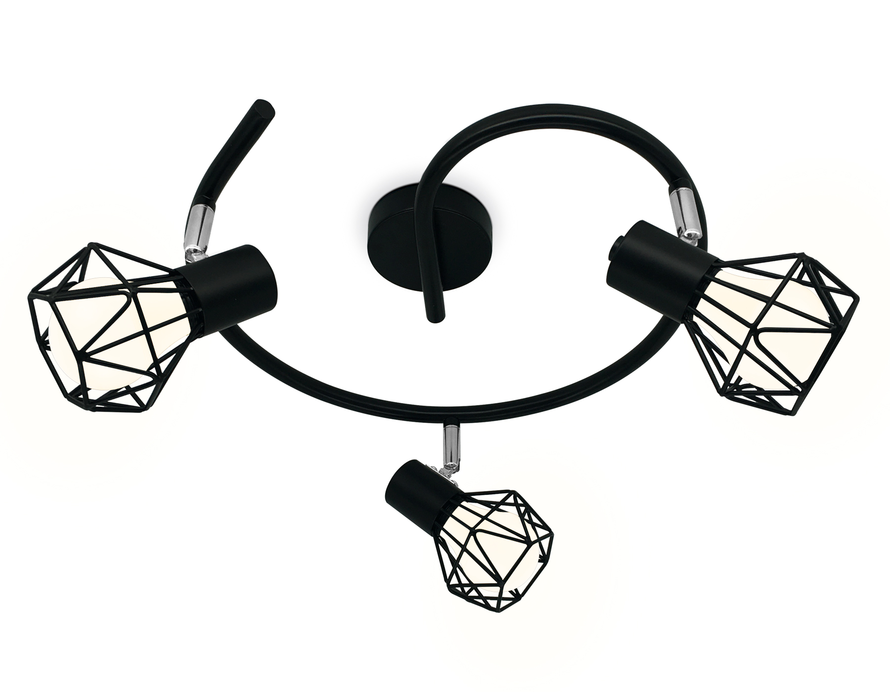 TR8624/3 BK/CH черный/хром E27*3 max 40W D330*175