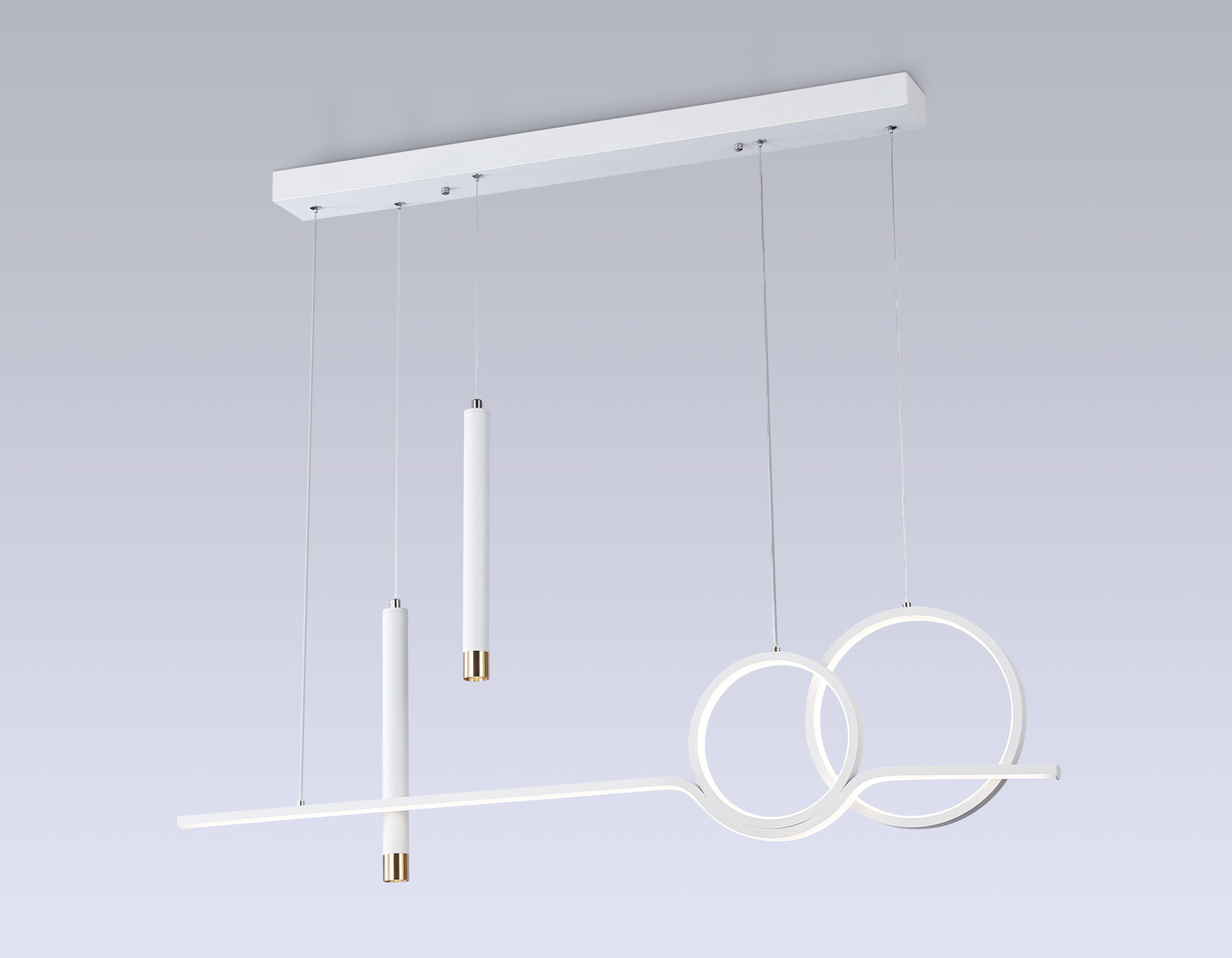 FL5393/5 WH белый 3000K/4200K/6400K+4200K 62W 1000*75*1200 (ПДУ ИК)