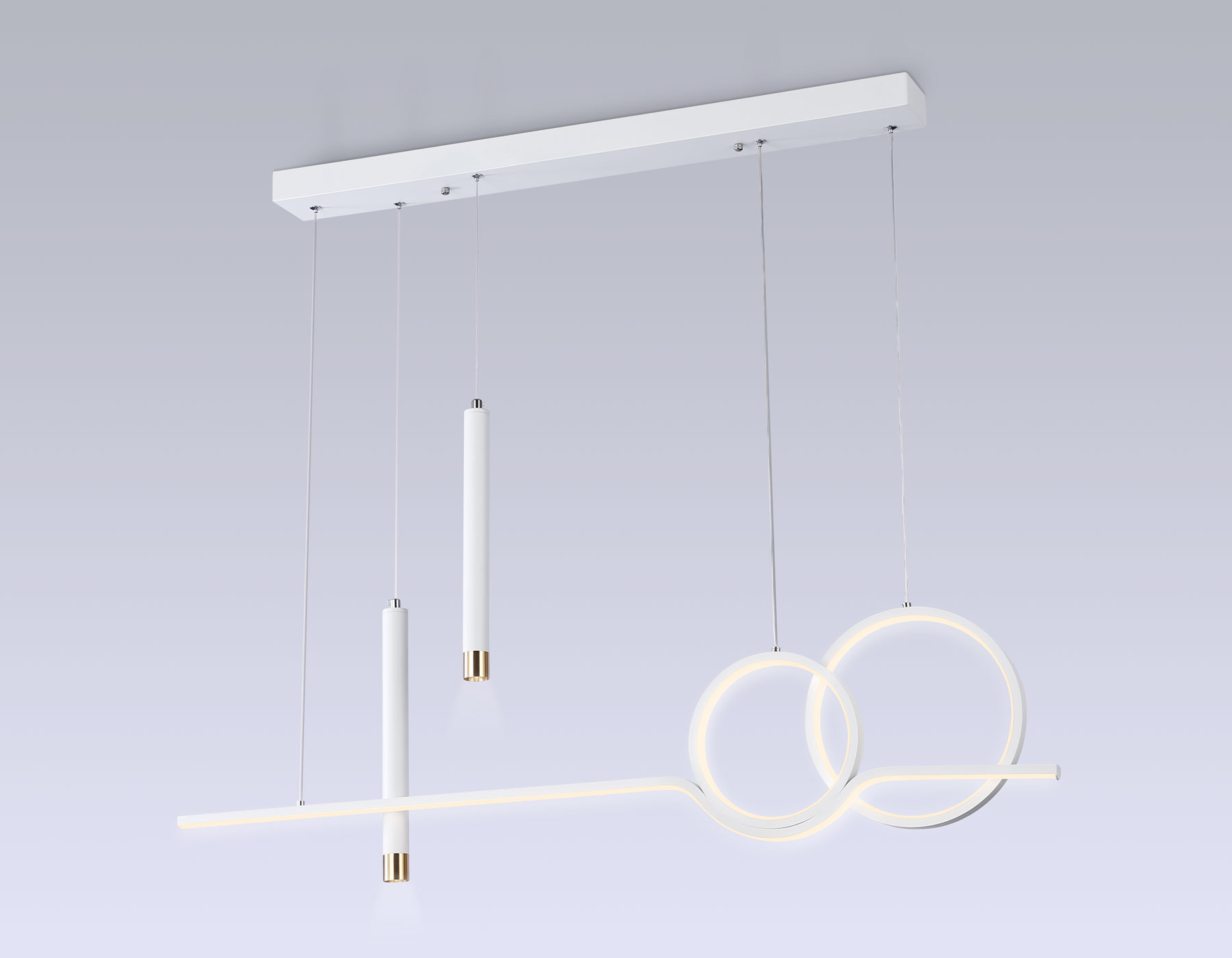 FL5393/5 WH белый 3000K/4200K/6400K+4200K 62W 1000*75*1200 (ПДУ ИК)