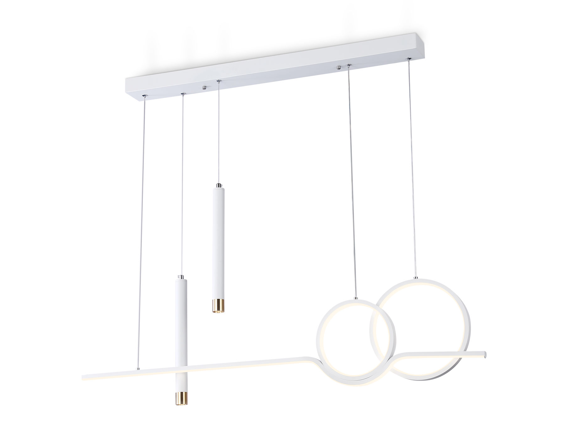 FL5393/5 WH белый 3000K/4200K/6400K+4200K 62W 1000*75*1200 (ПДУ ИК)