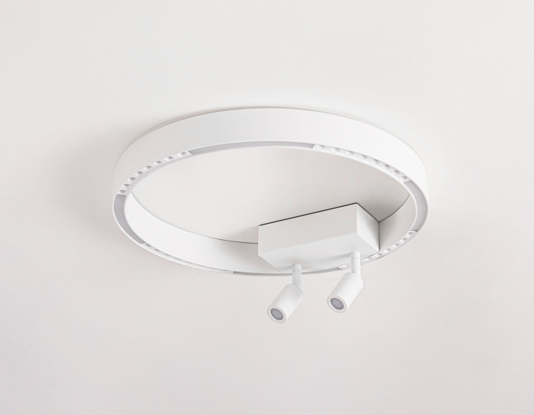 FL5805/1+2 WH белый 25W 3000K/4200K/6400K D400*95 (без ПДУ)