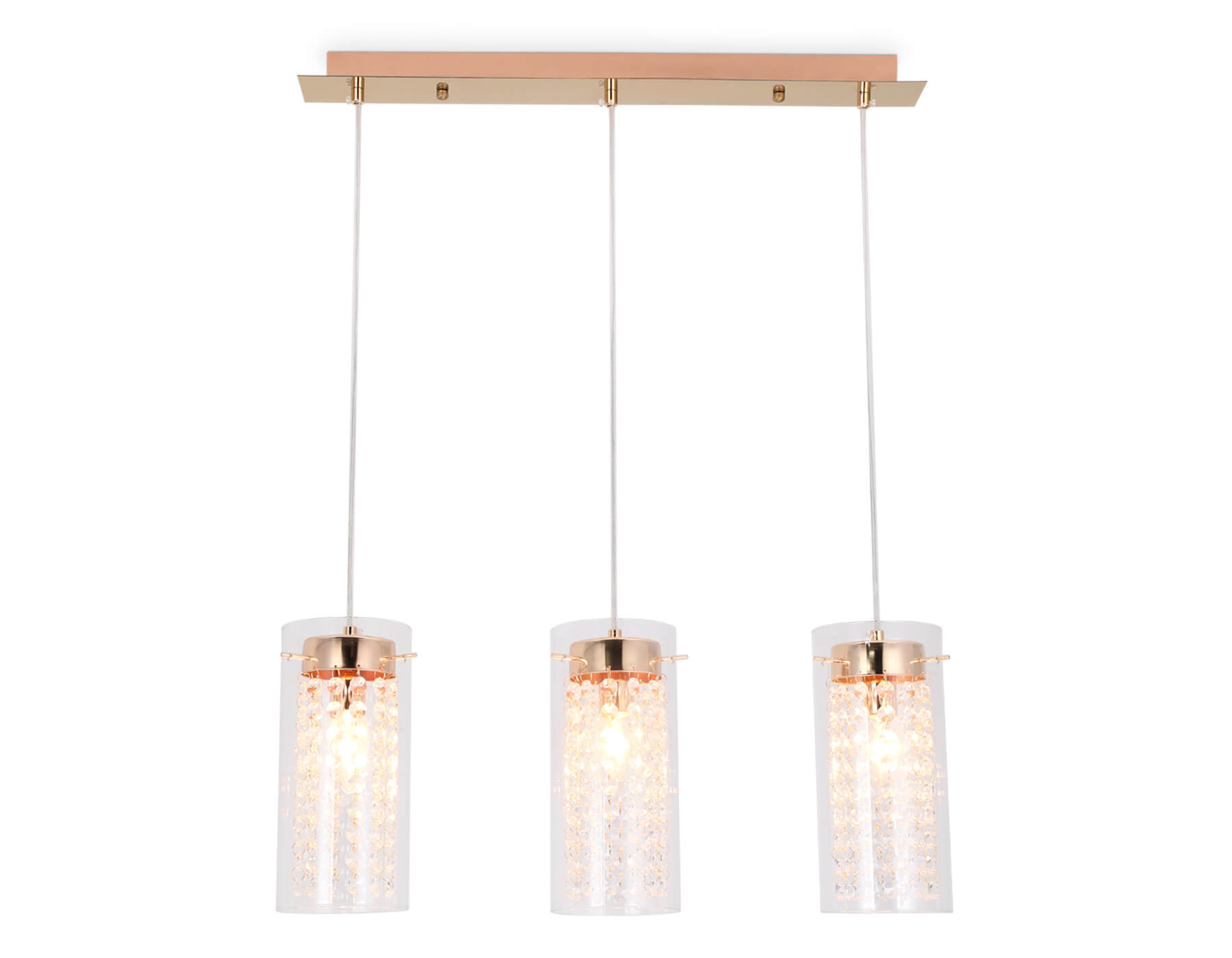 TR3663/3 GD/CL золото/прозрачный E14/3 max 40W 560*110*800