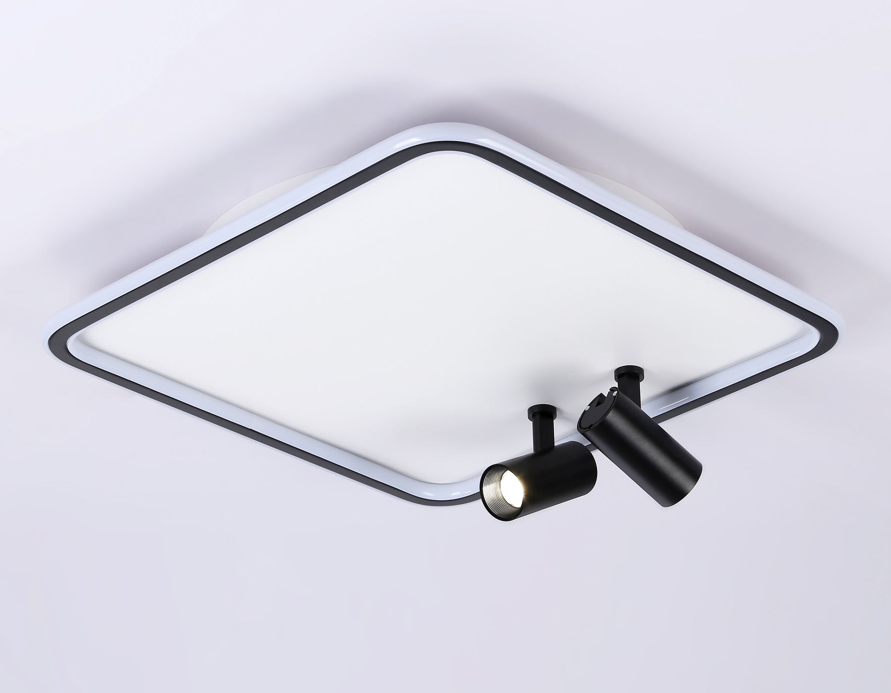 FL5115/1+2 WH/BK белый/черный 97W 3000K-6400K 480*480*130 (ПДУ ИК)