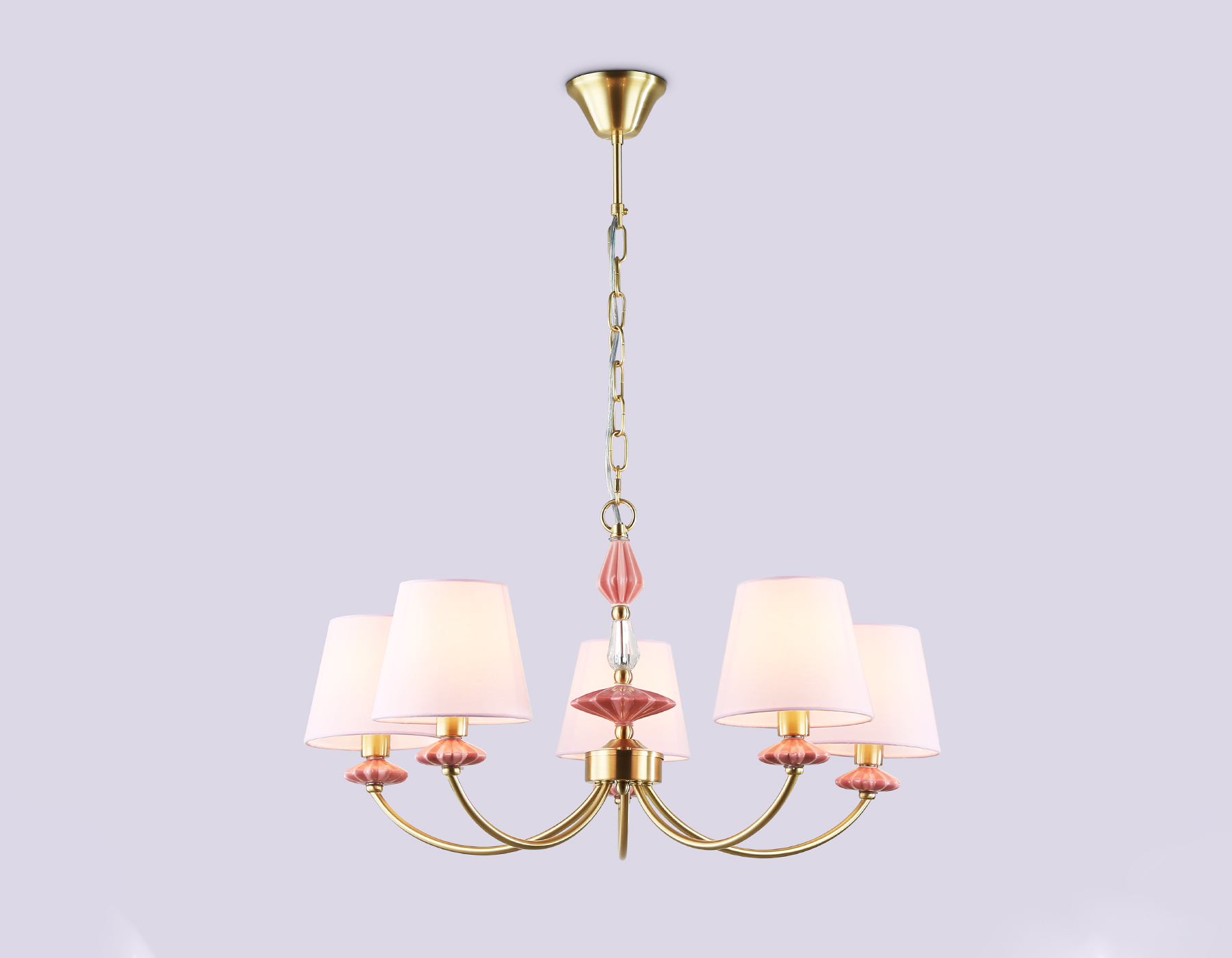 LH75024/5 GD/PI золото/розовый E14/5 max 40W D700*780