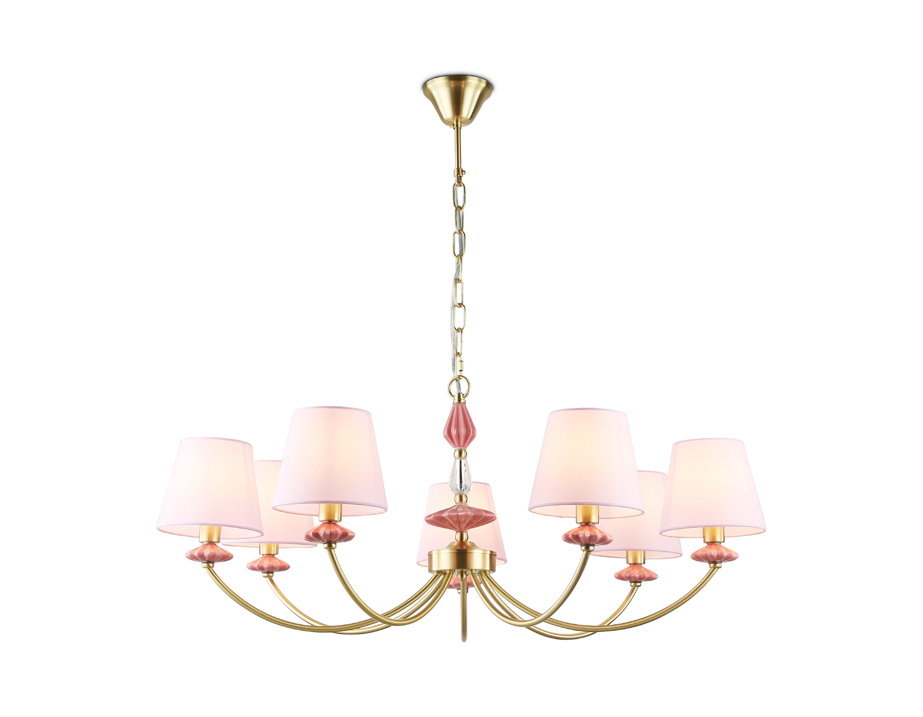 LH75025/7 GD/PI золото/розовый E14/7 max 40W D890*800