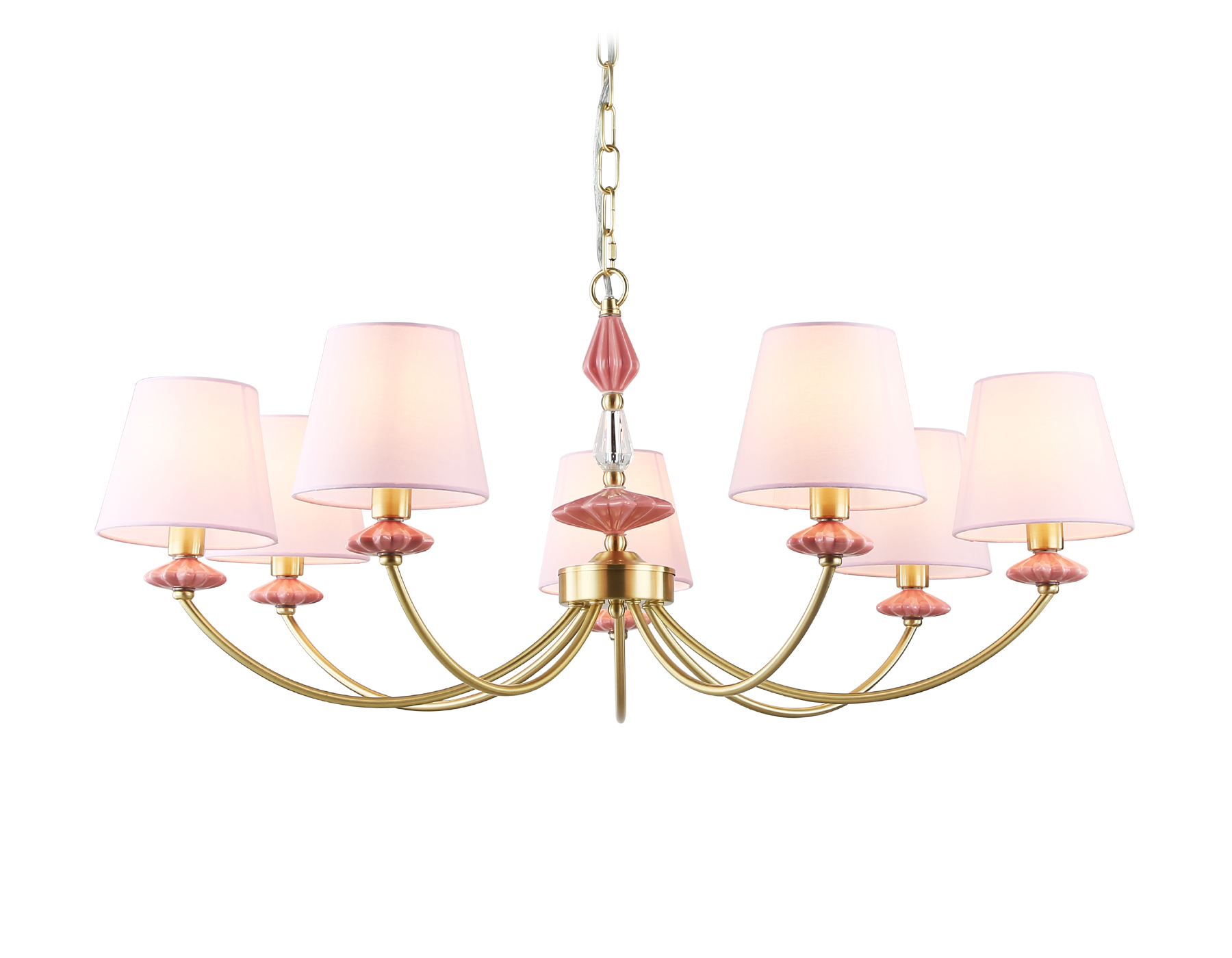 LH75025/7 GD/PI золото/розовый E14/7 max 40W D890*800