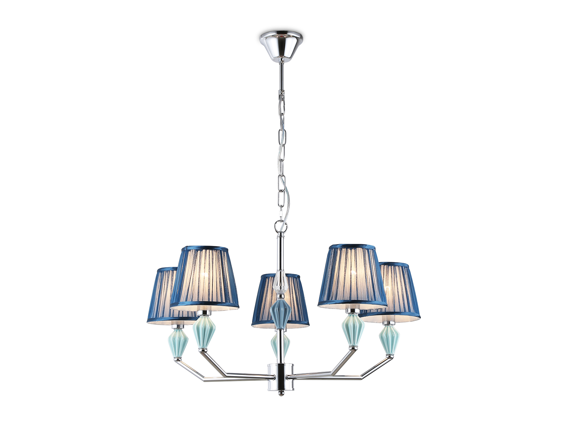 LH75061/5 CH/DB хром/темно синий E14/5 max 40W D690*810