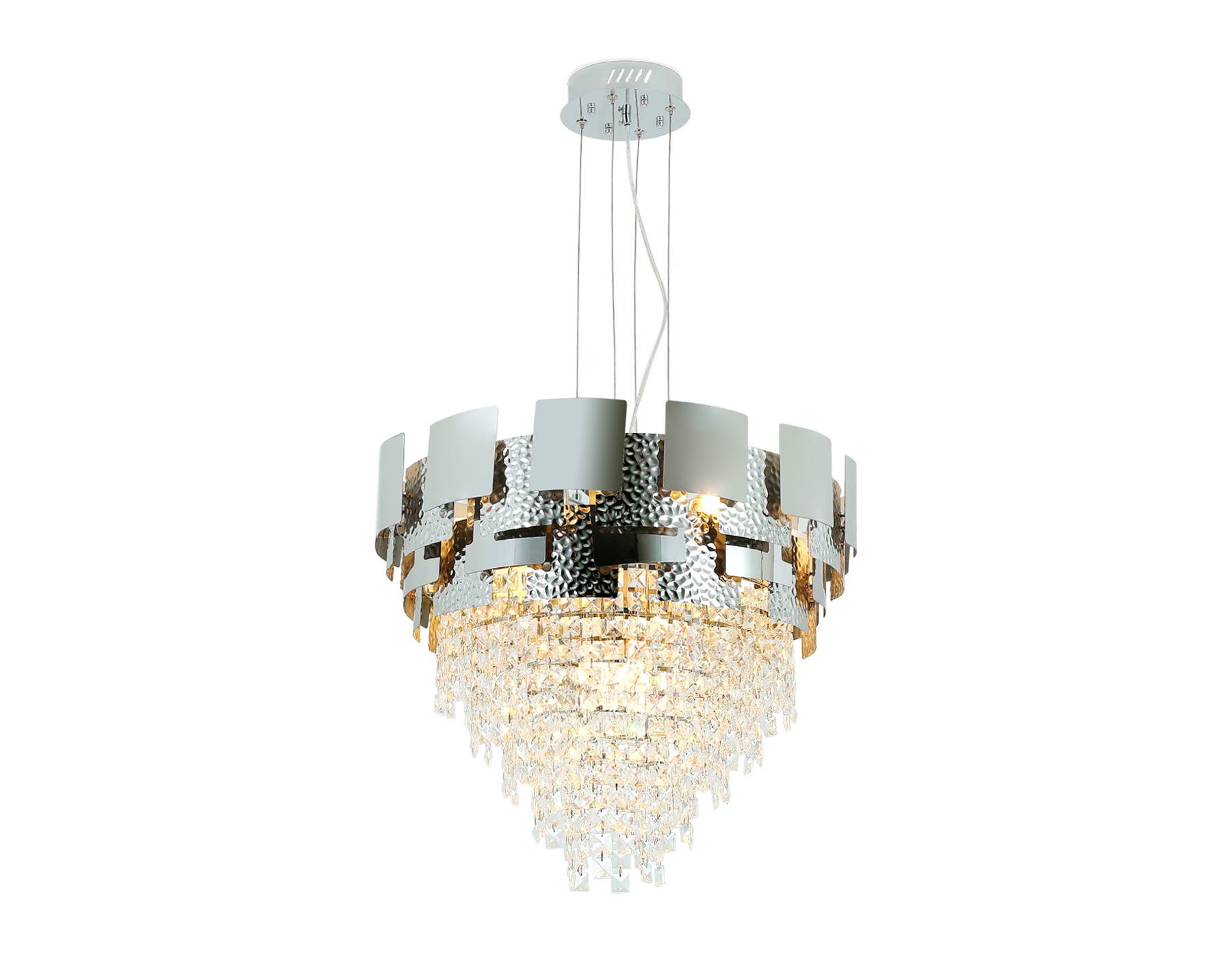 TR5242/9 SL/CL серебро/прозрачный E14/9 max 40W D600*840