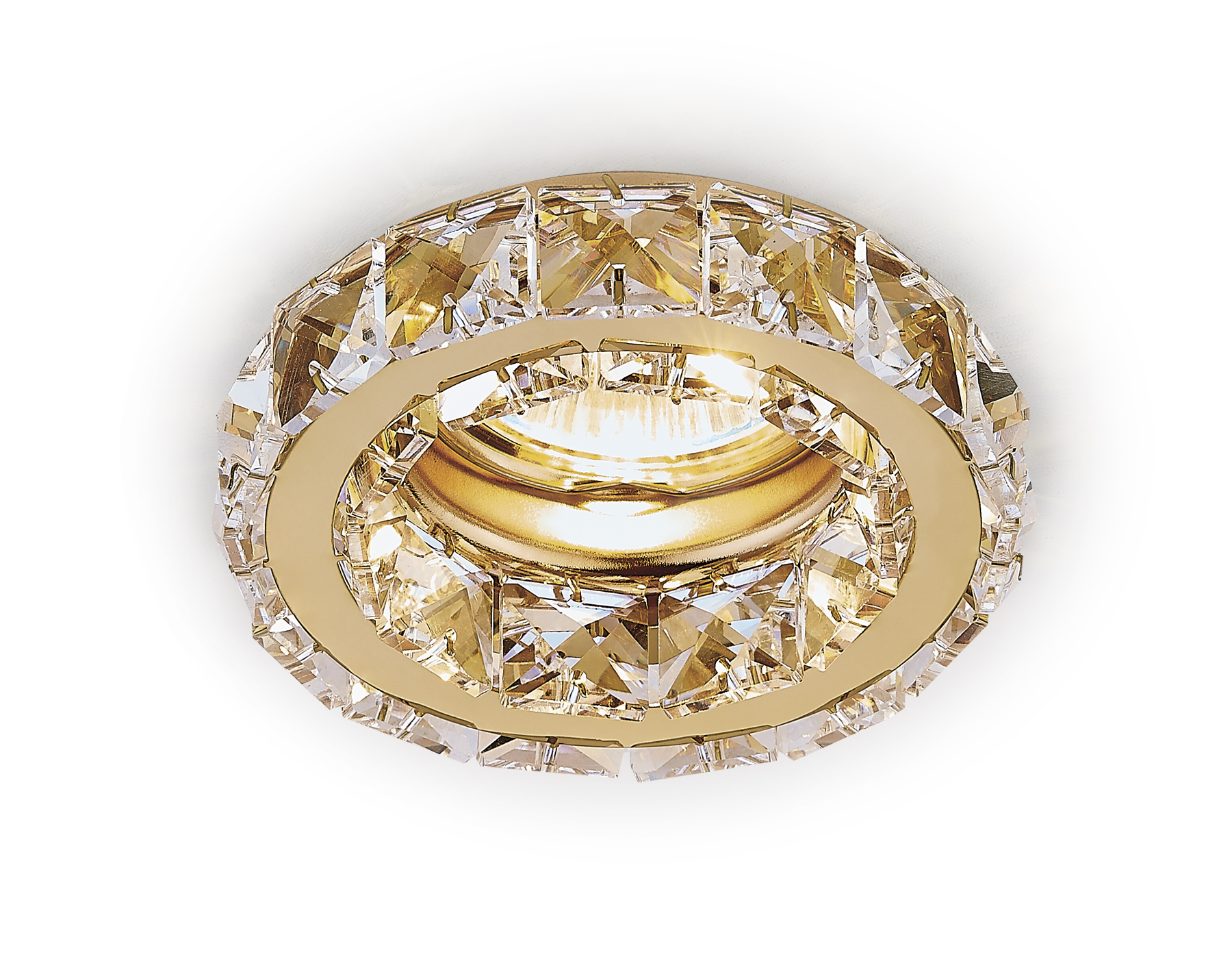 K112 CL/G золото/прозрачный хрусталь MR16