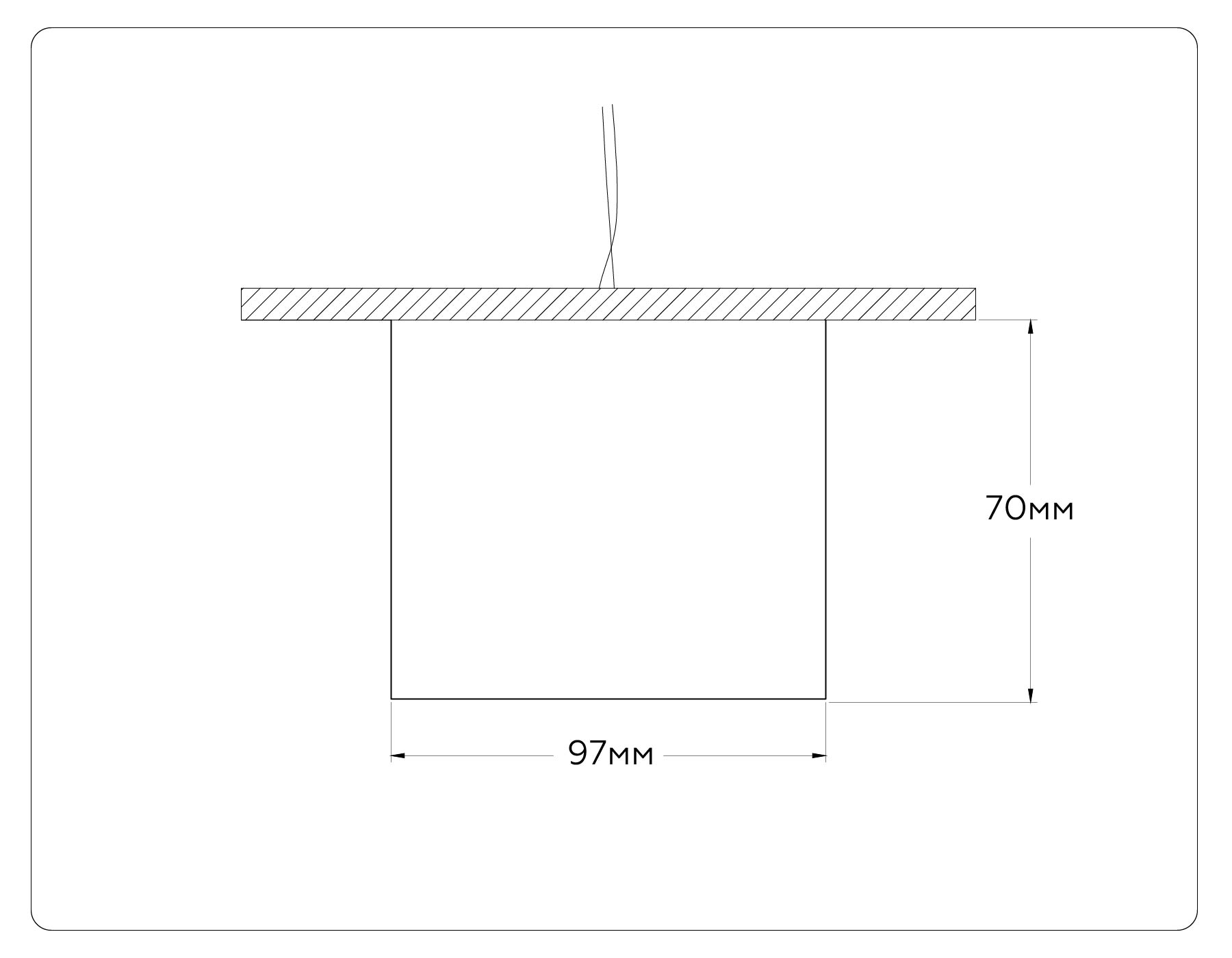 TN52887 SBK/SGD черный песок/золото песок GX53 max 12W D97*70