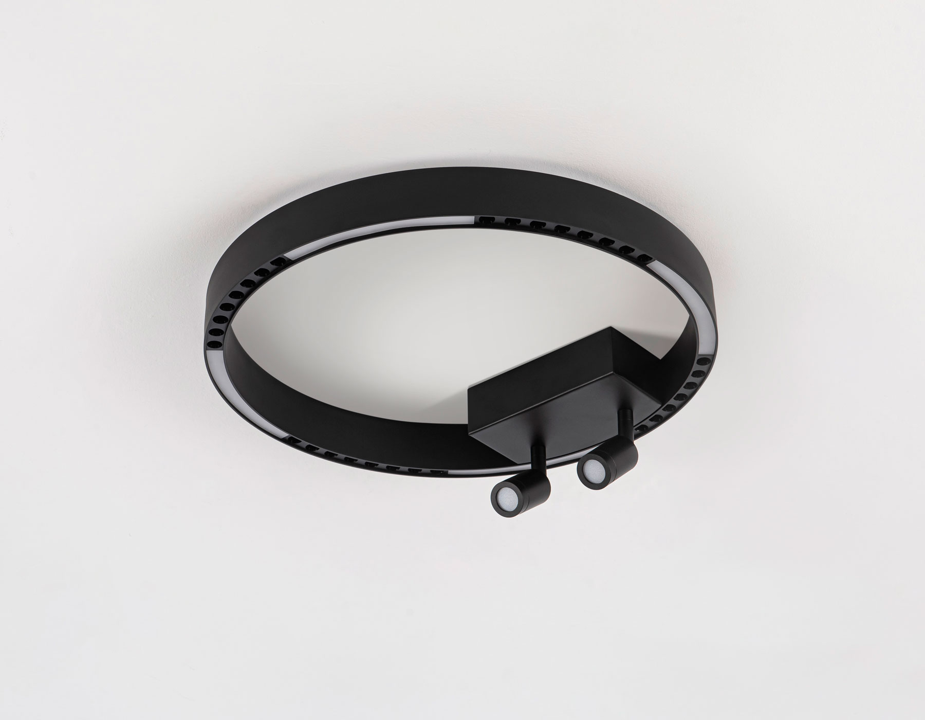 FL5806/1+2 BK черный 25W 3000K/4200K/6400K D400*95 (без ПДУ)