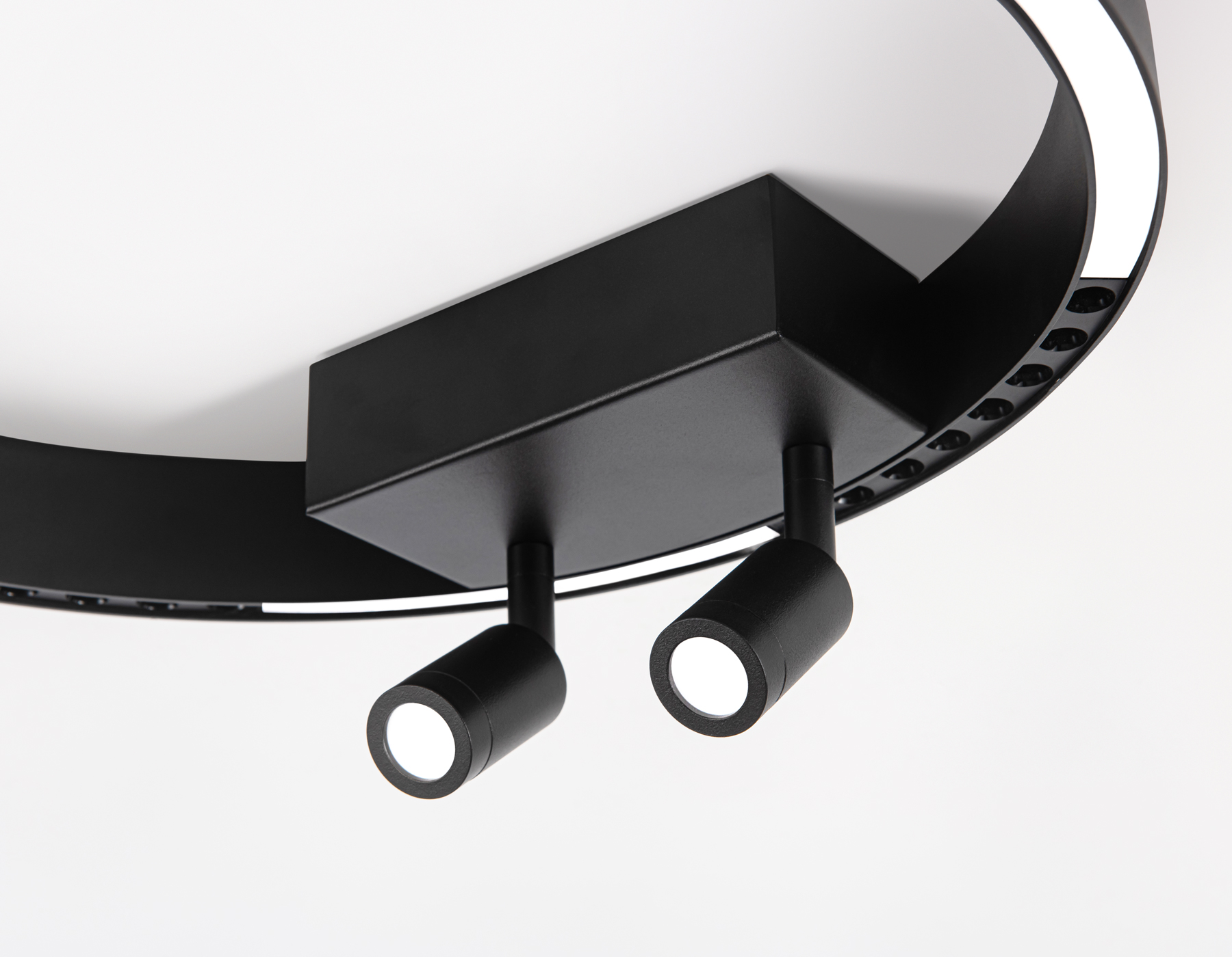 FL5806/1+2 BK черный 25W 3000K/4200K/6400K D400*95 (без ПДУ)