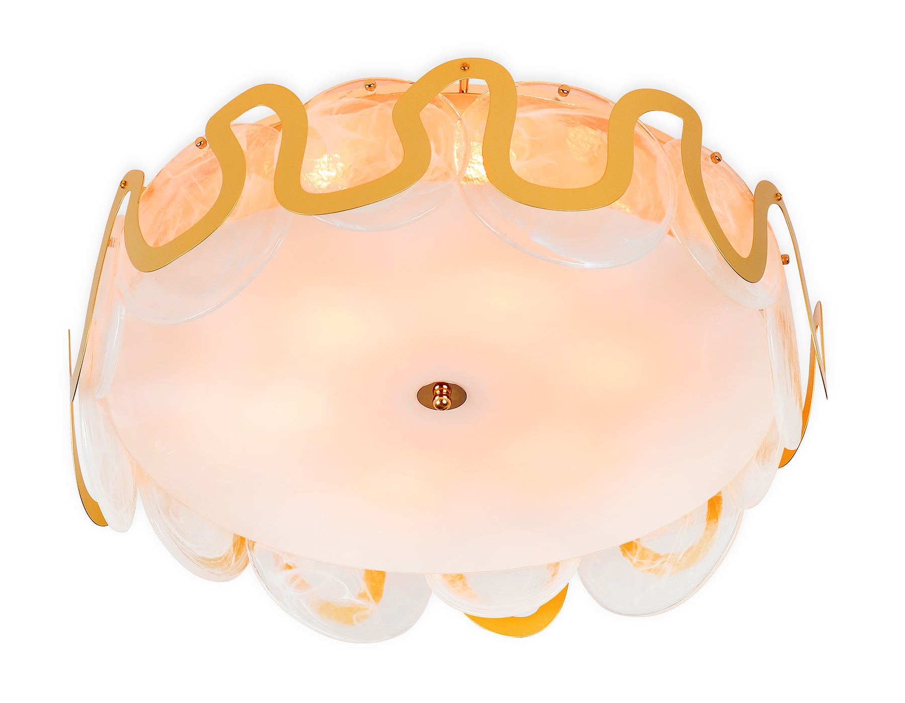 TR5327/6 GD/FR золото/белый матовый E14/6 max 40W D606*230