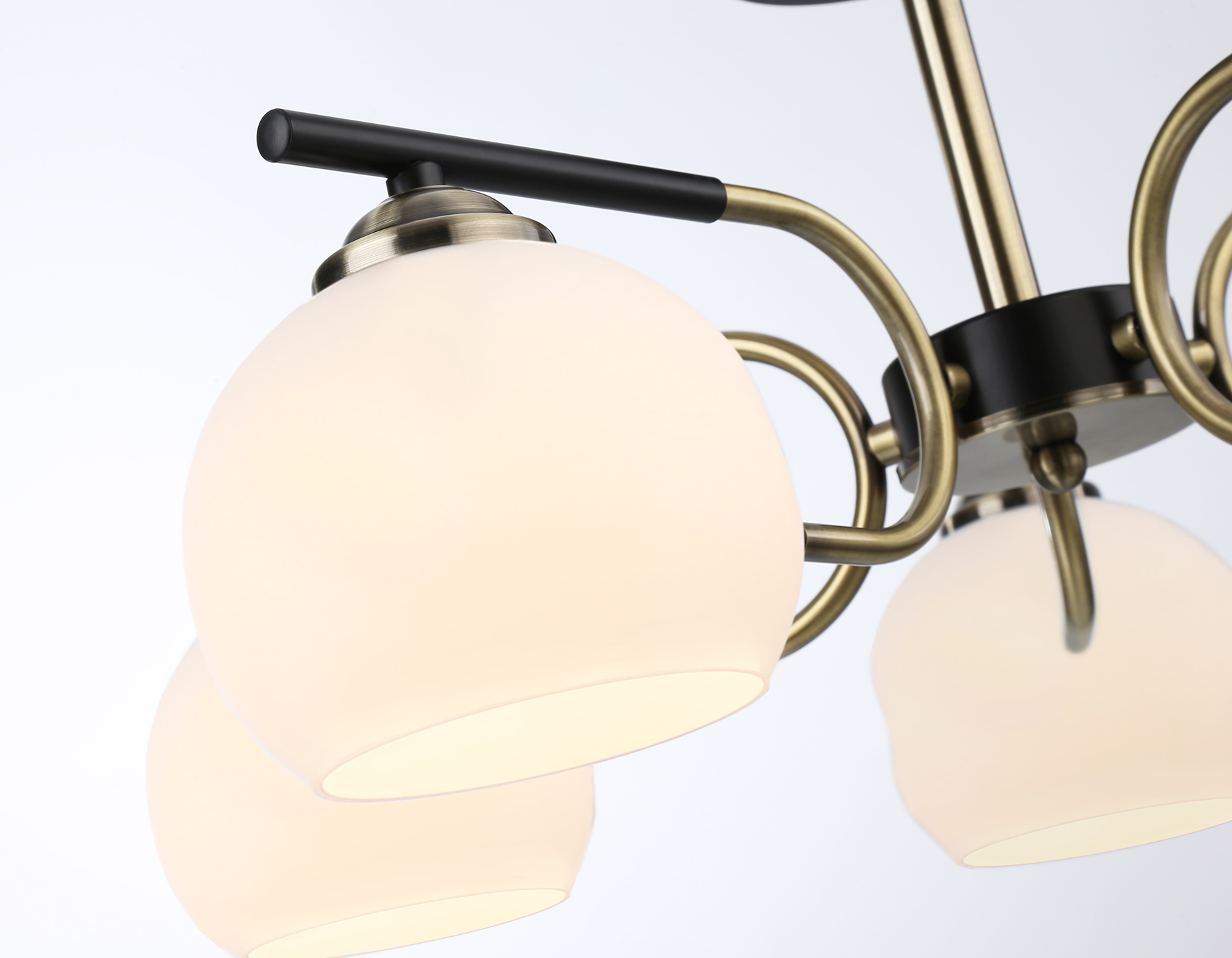 TR303312/5 BK/SB/FR черный/бронза/белый матовый E27*5 max 60W D560*250