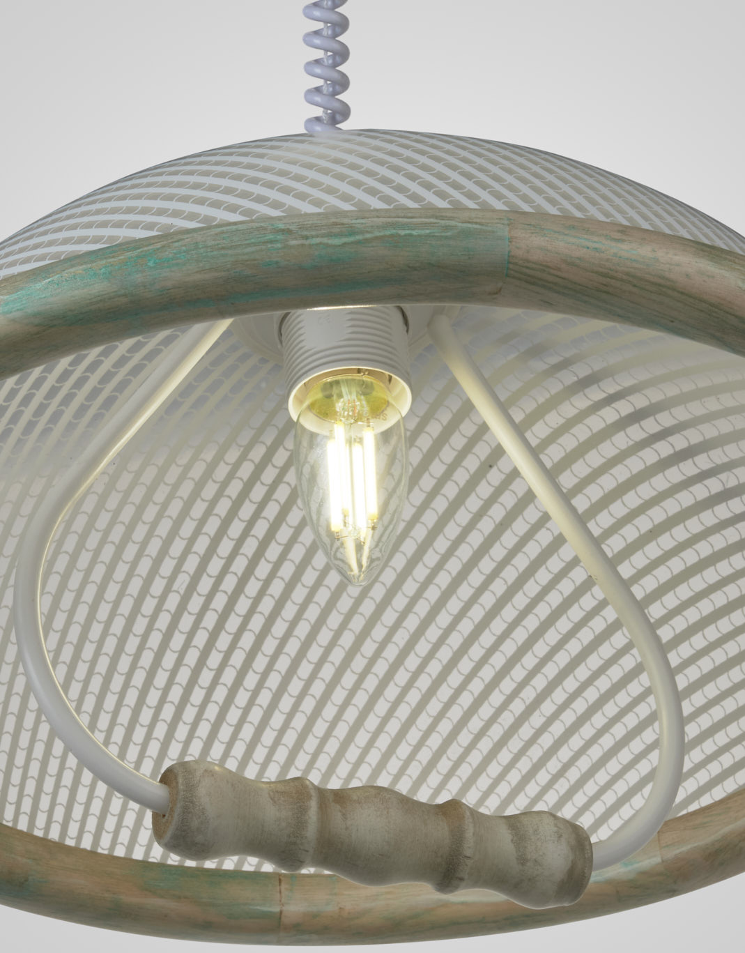 Подвесной светильник PLC-003-1P-400 WT+Wood 000030833