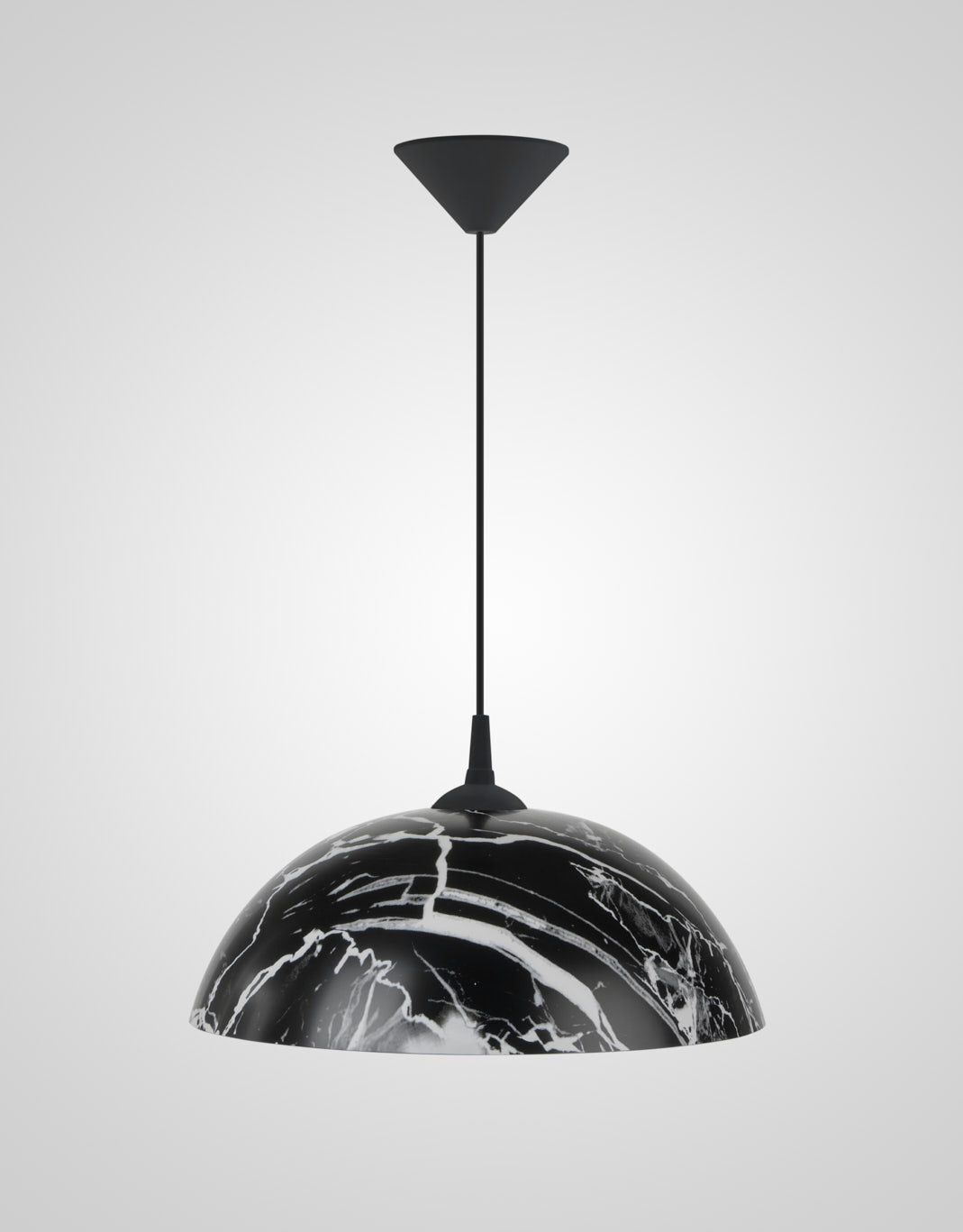 Подвесной светильник PL-005-1P-400 BK+WT 000030836