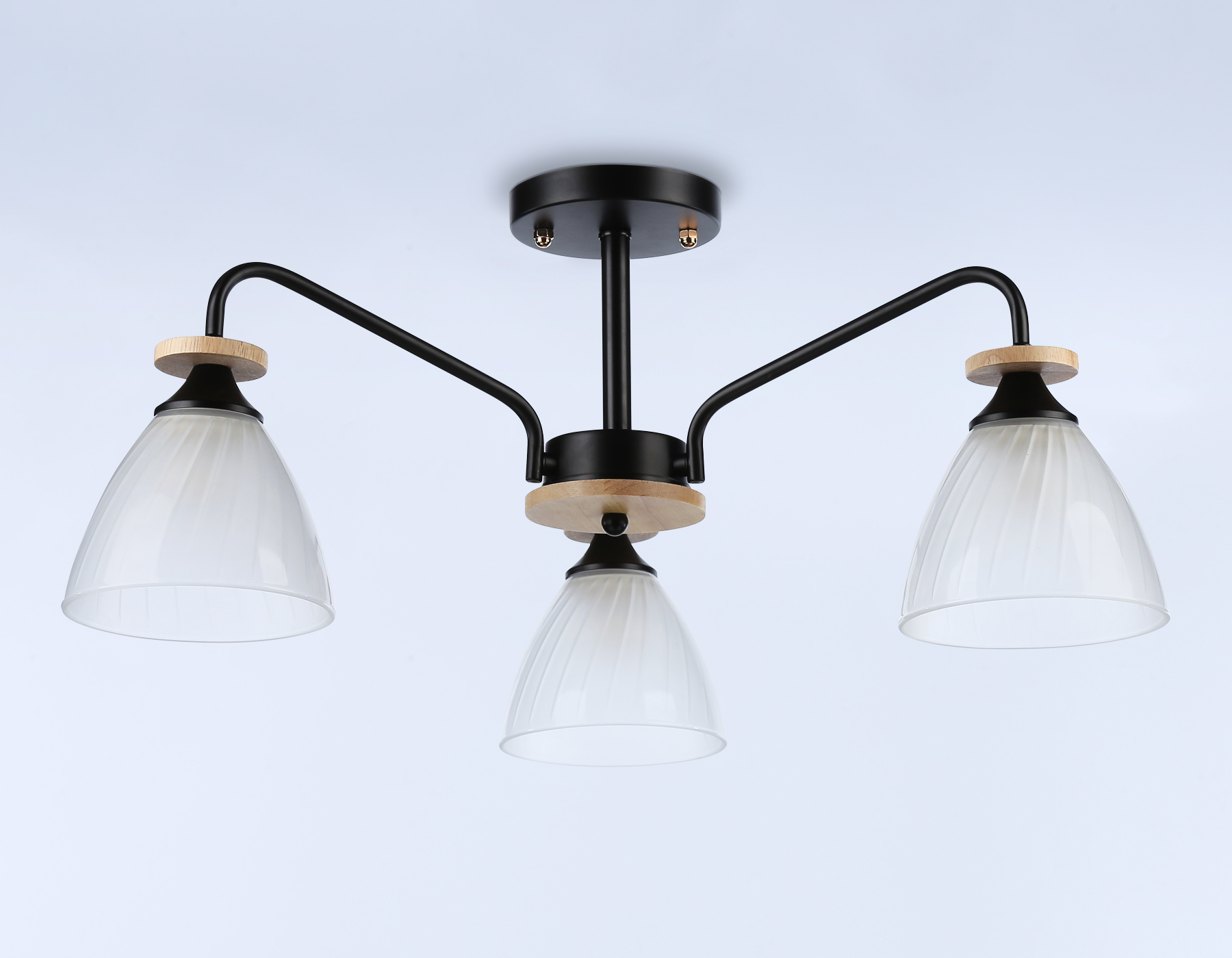 TR9564/3 BK/FR черный/белый матовый E27/3 max 40W D620*250