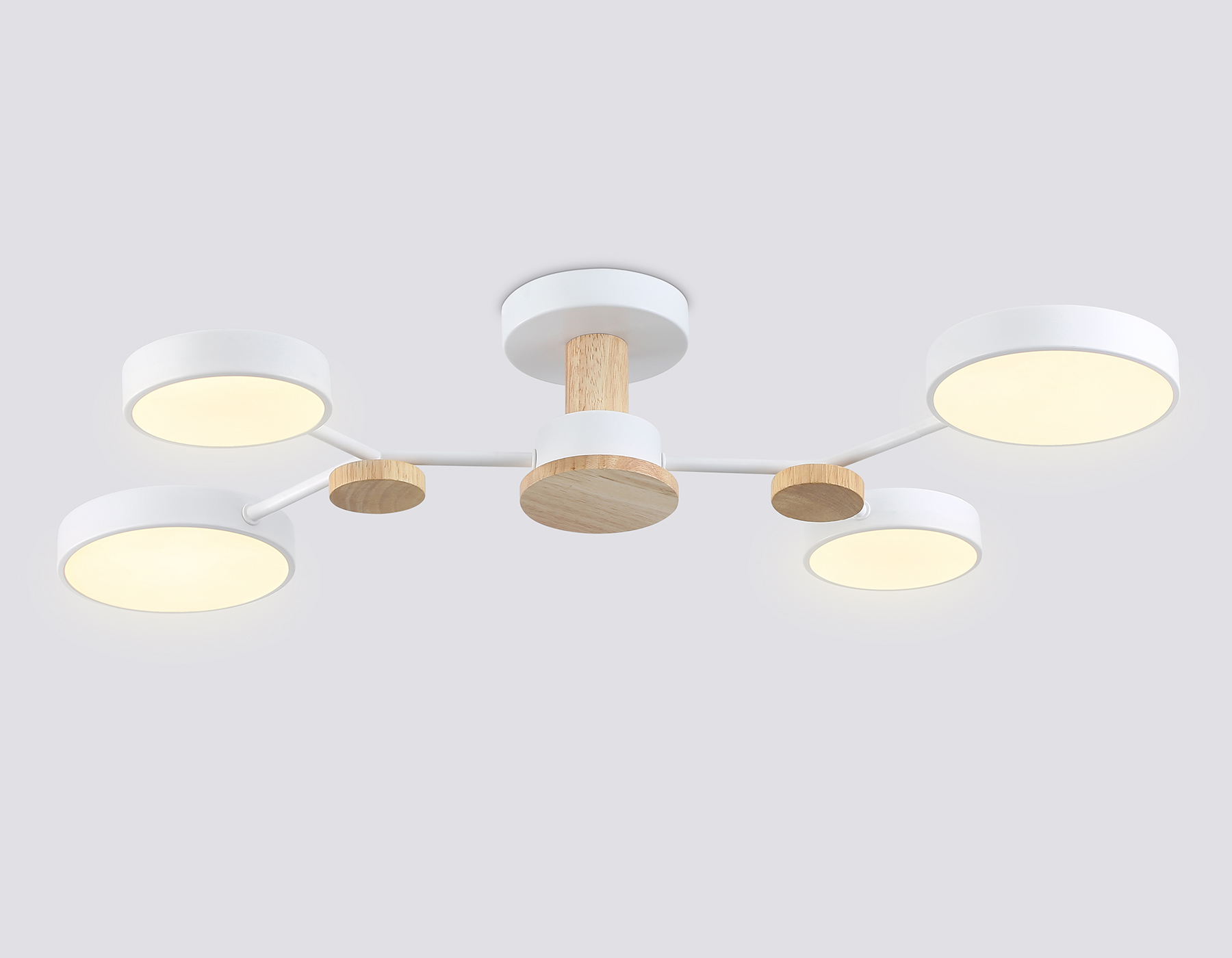 FL4858/4 WH/WD белый/дерево 60W 3000-6000K 700*400*120 (без ПДУ)