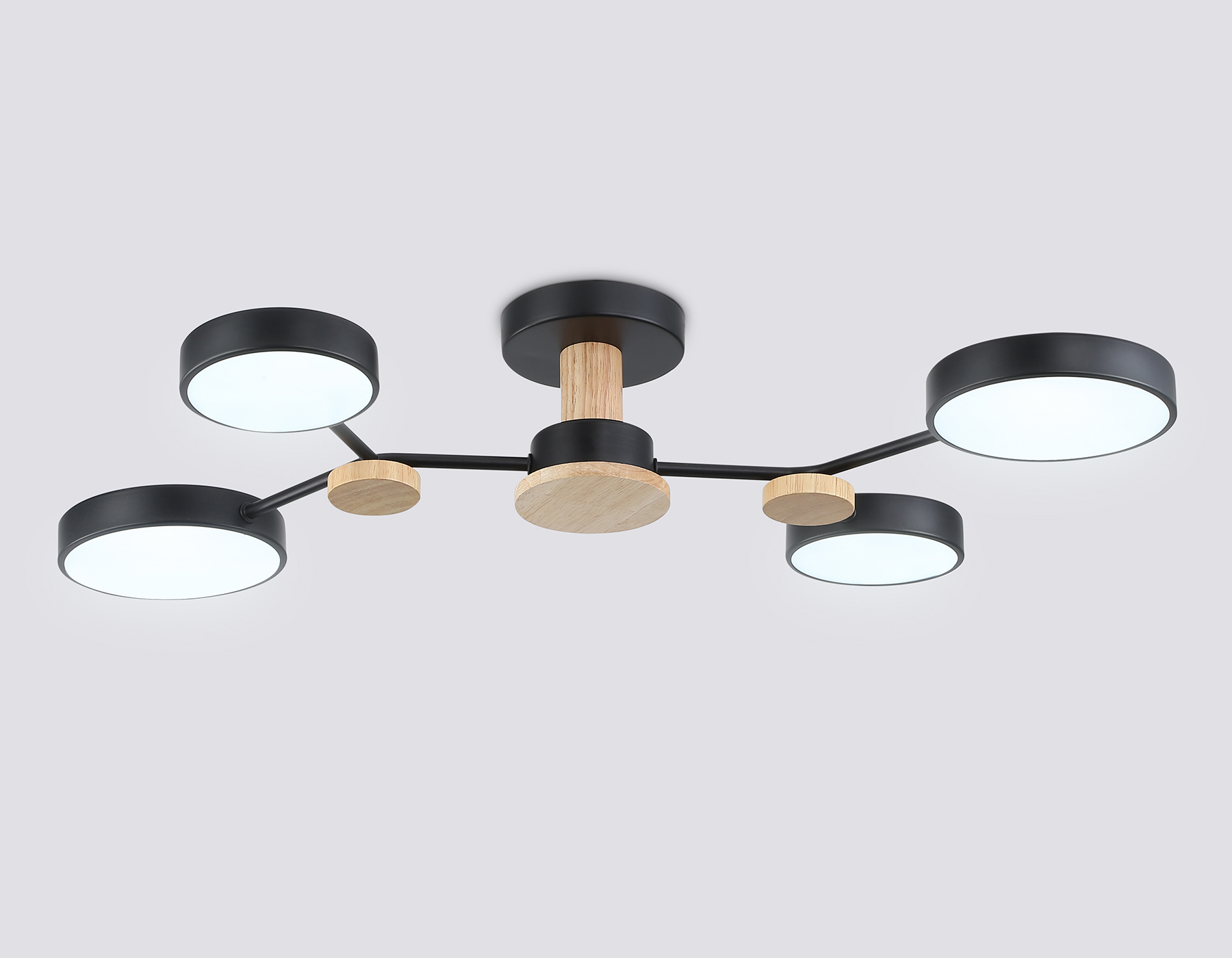 FL4860/4 BK/WD черный/дерево 60W 3000-6000K 700*400*120 (без ПДУ)