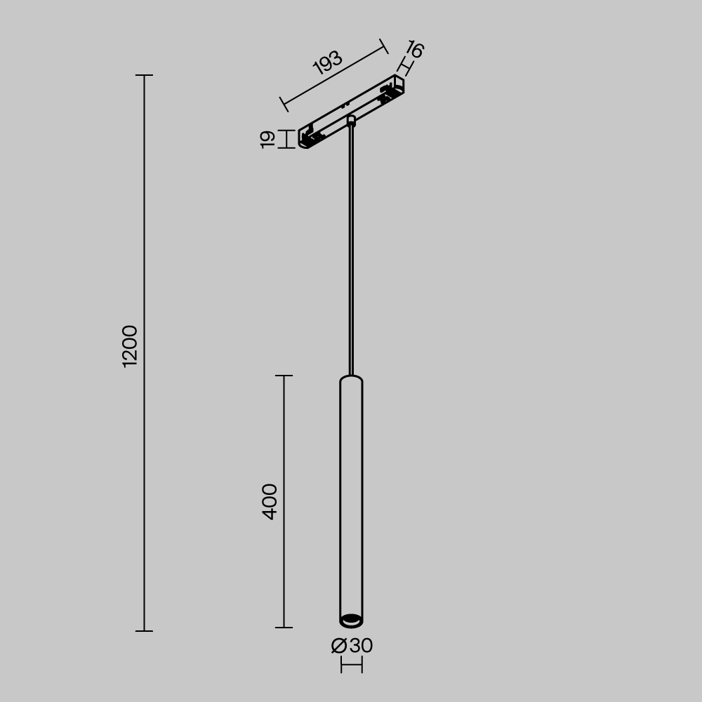 Трековый светильник Technical TR226-4-5WTW-M-DSZ-W