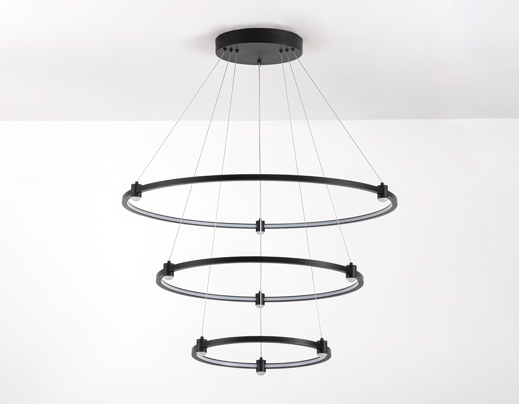 FL5514/3+9 BK черный 90W 3000K/4200K/6400K D800/600/400*1300 (без ПДУ)