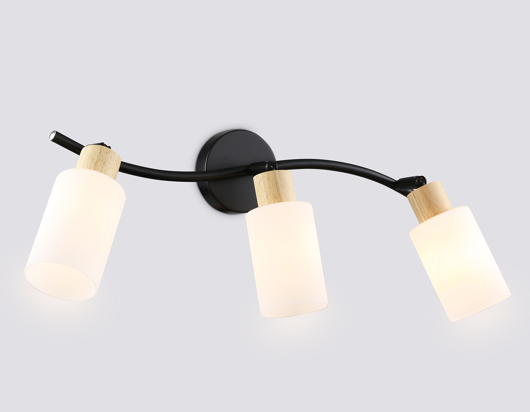 TR8722/3 BK/WD черный/дерево E14/3 max 60W 580*100*210