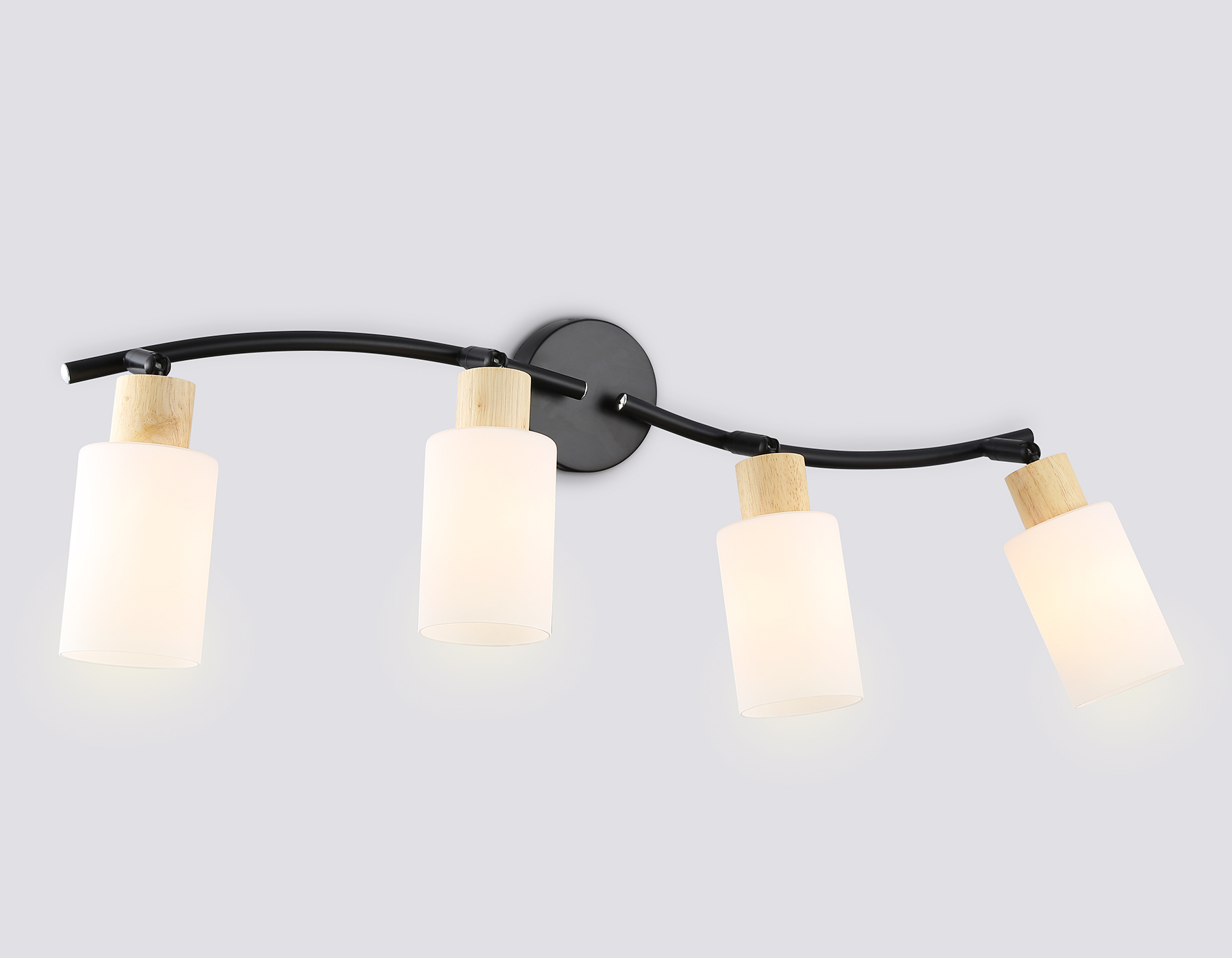 TR8723/4 BK/WD черный/дерево E14/4 max 60W 760*100*210