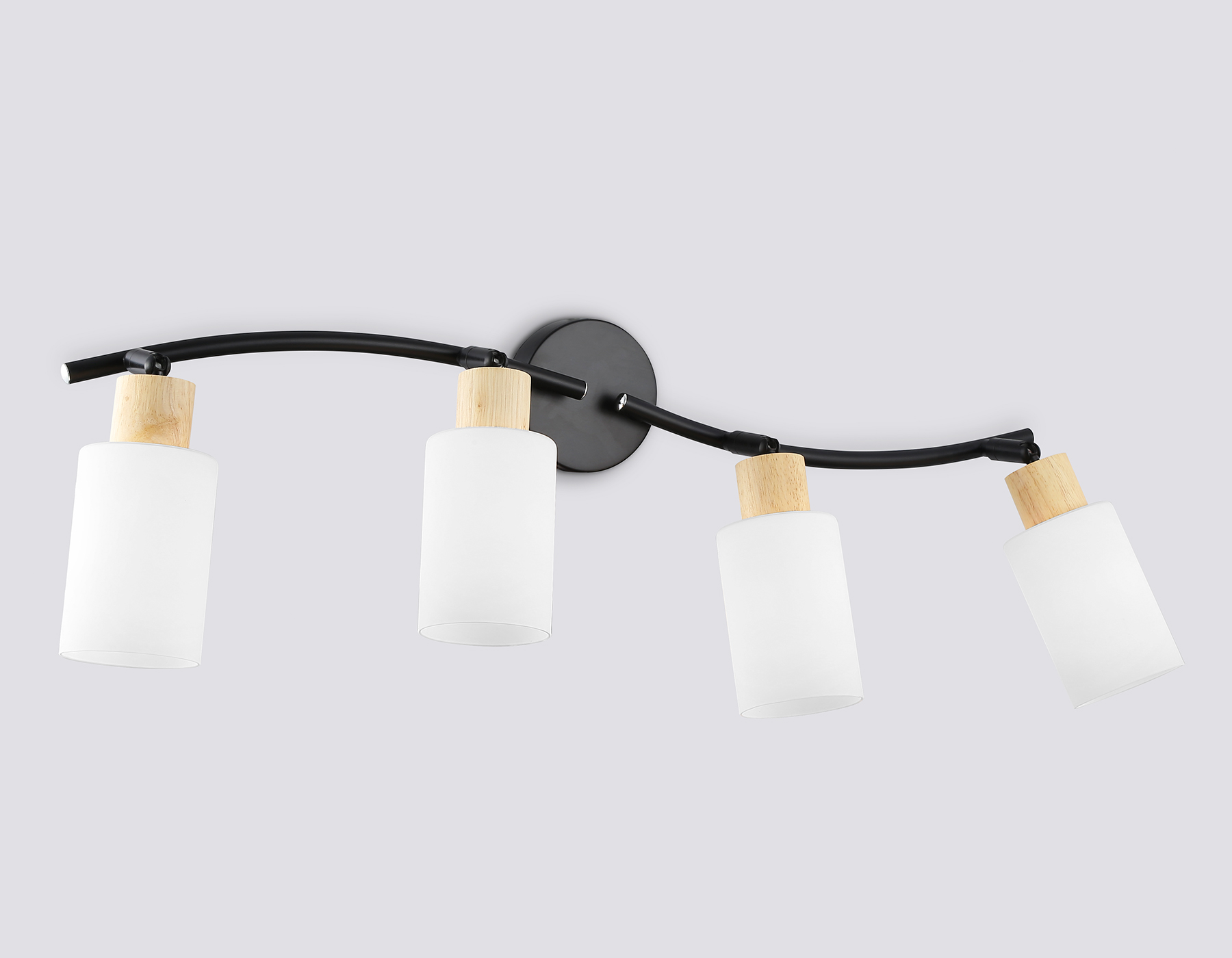 TR8723/4 BK/WD черный/дерево E14/4 max 60W 760*100*210