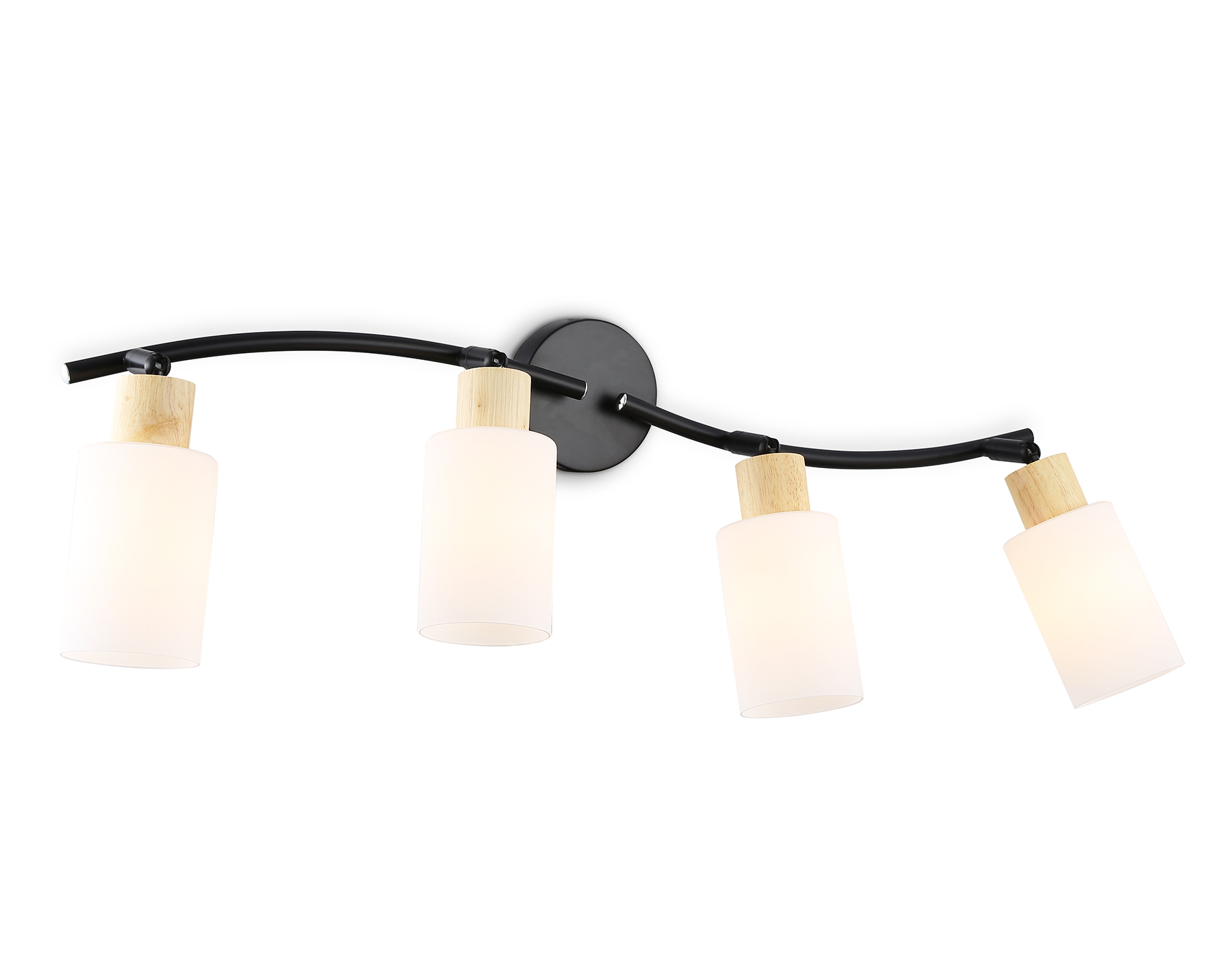 TR8723/4 BK/WD черный/дерево E14/4 max 60W 760*100*210